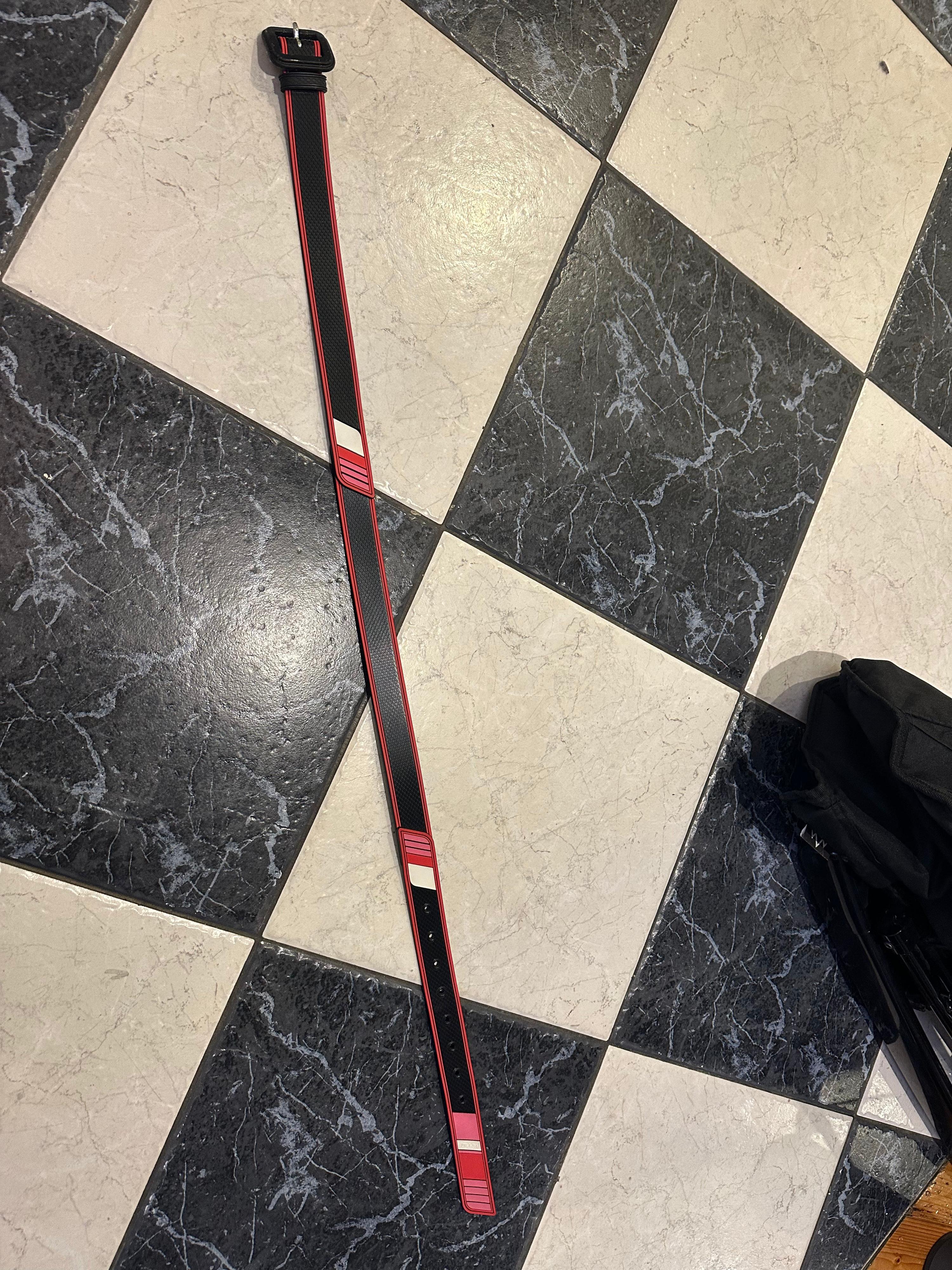 Prada Sport Rubber Logo Buckle Belt