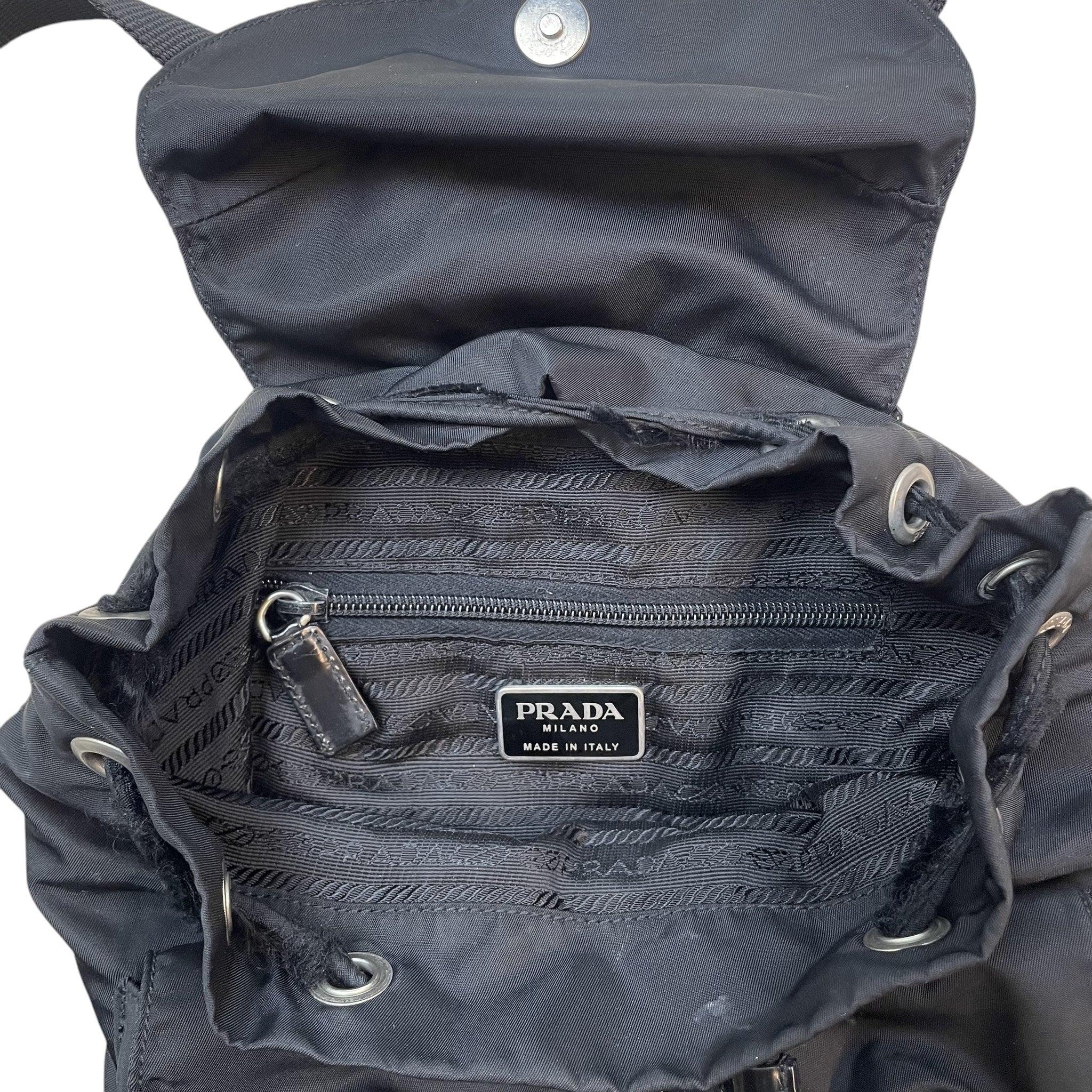 Prada Tessuto Montagna Nylon Backpack Black thumbnail 5