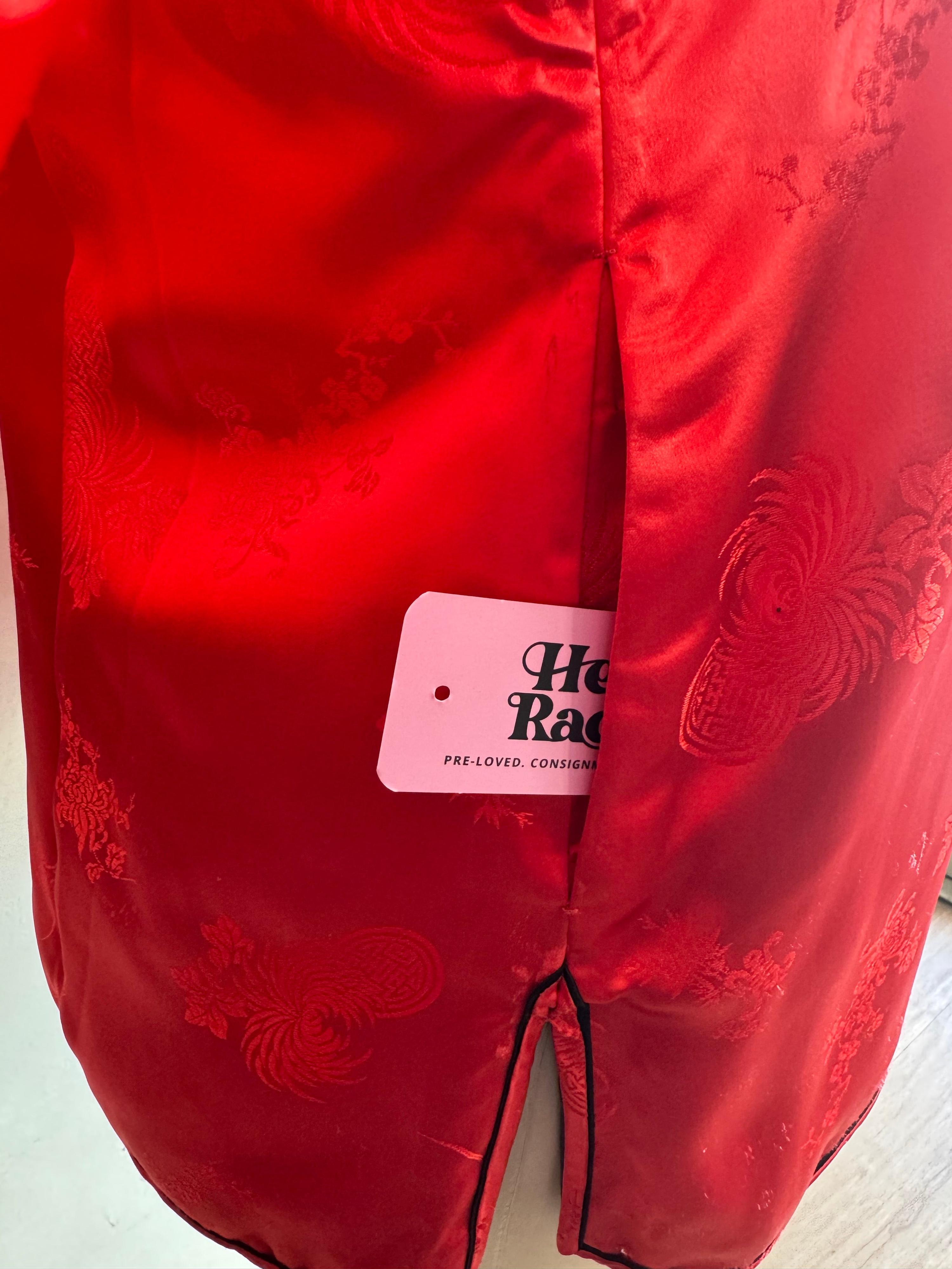 Vintage Silver Lake red Chinese jacket - size S thumbnail 6