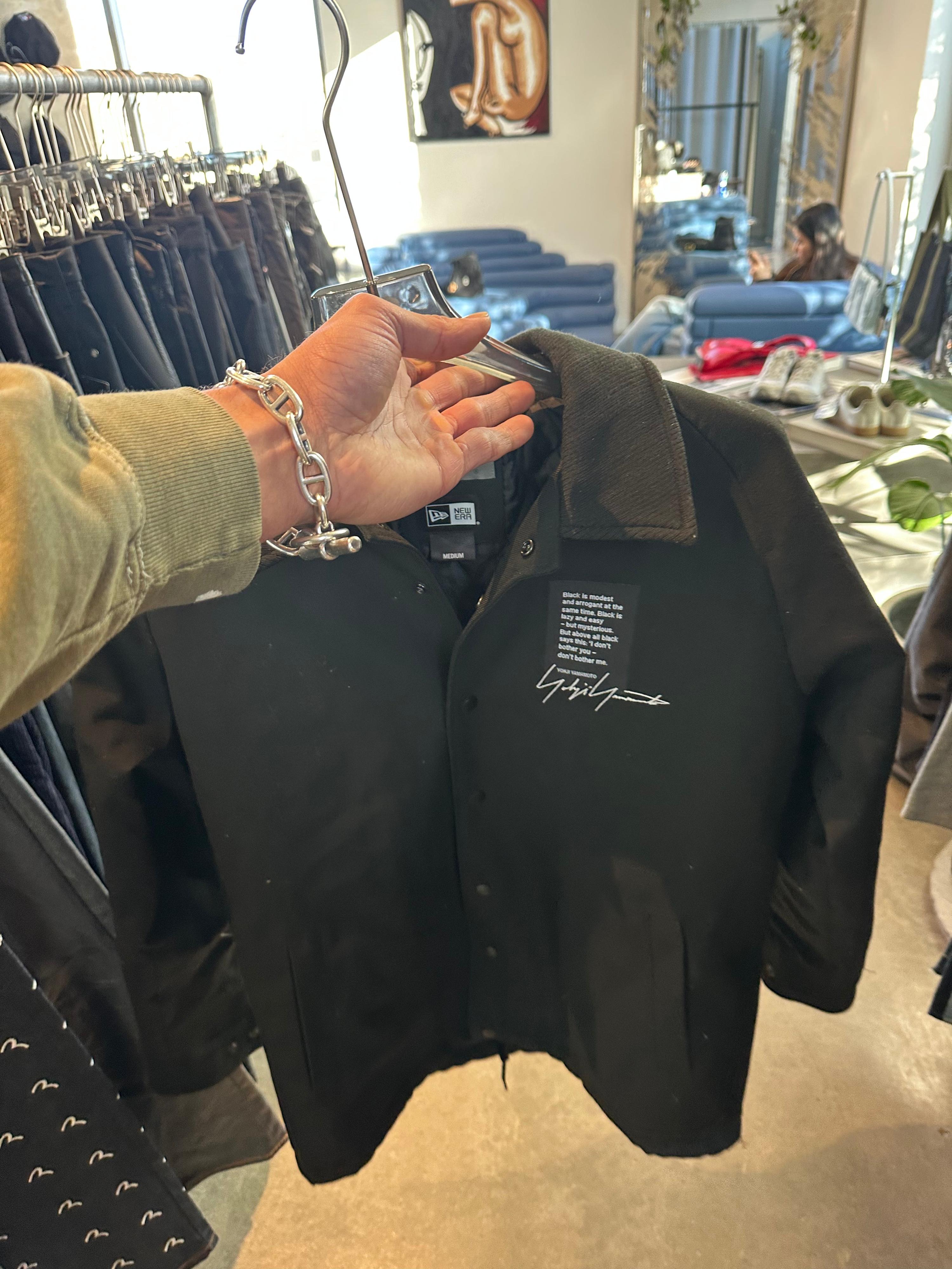 Yohji Yamamoto Pour Homme x New Era 22AW Wool Coach Jacket Black (Size M) thumbnail 2