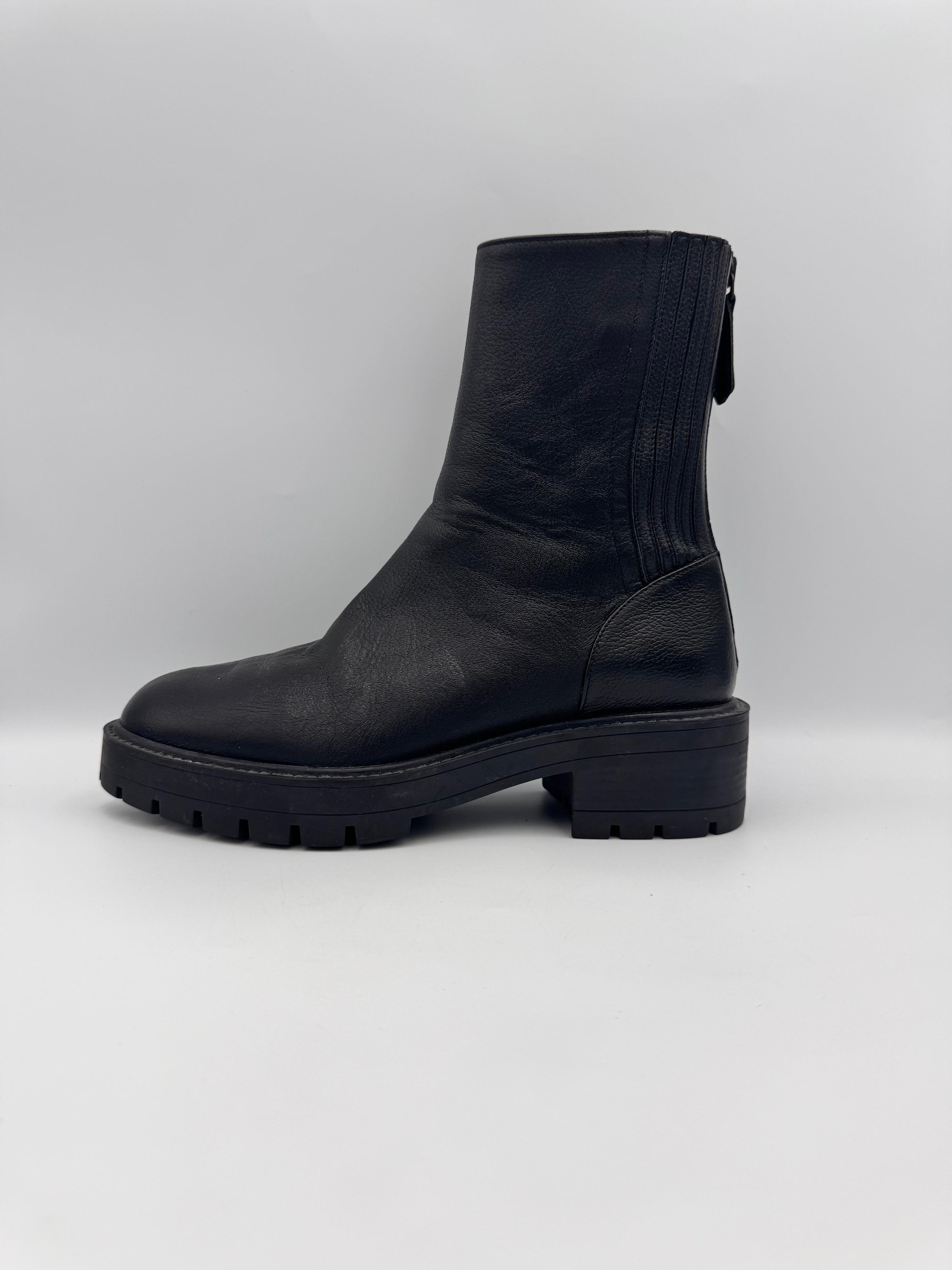 AQUAZZURA Black Chunky Boots Size 38 thumbnail 8