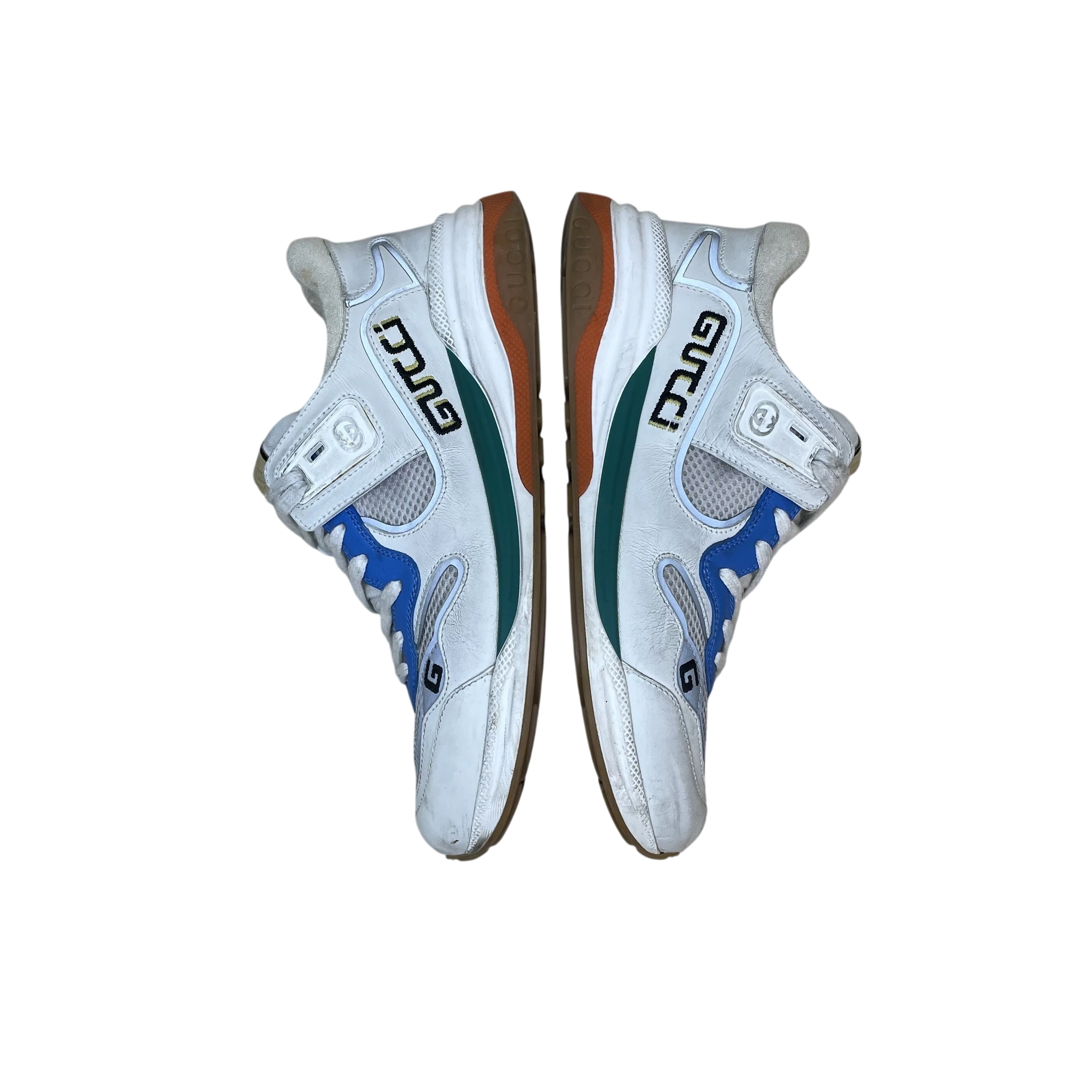 Gucci Ultrapace Sneakers White/Blue/Green (Size US7/EU40-40.5) thumbnail 5