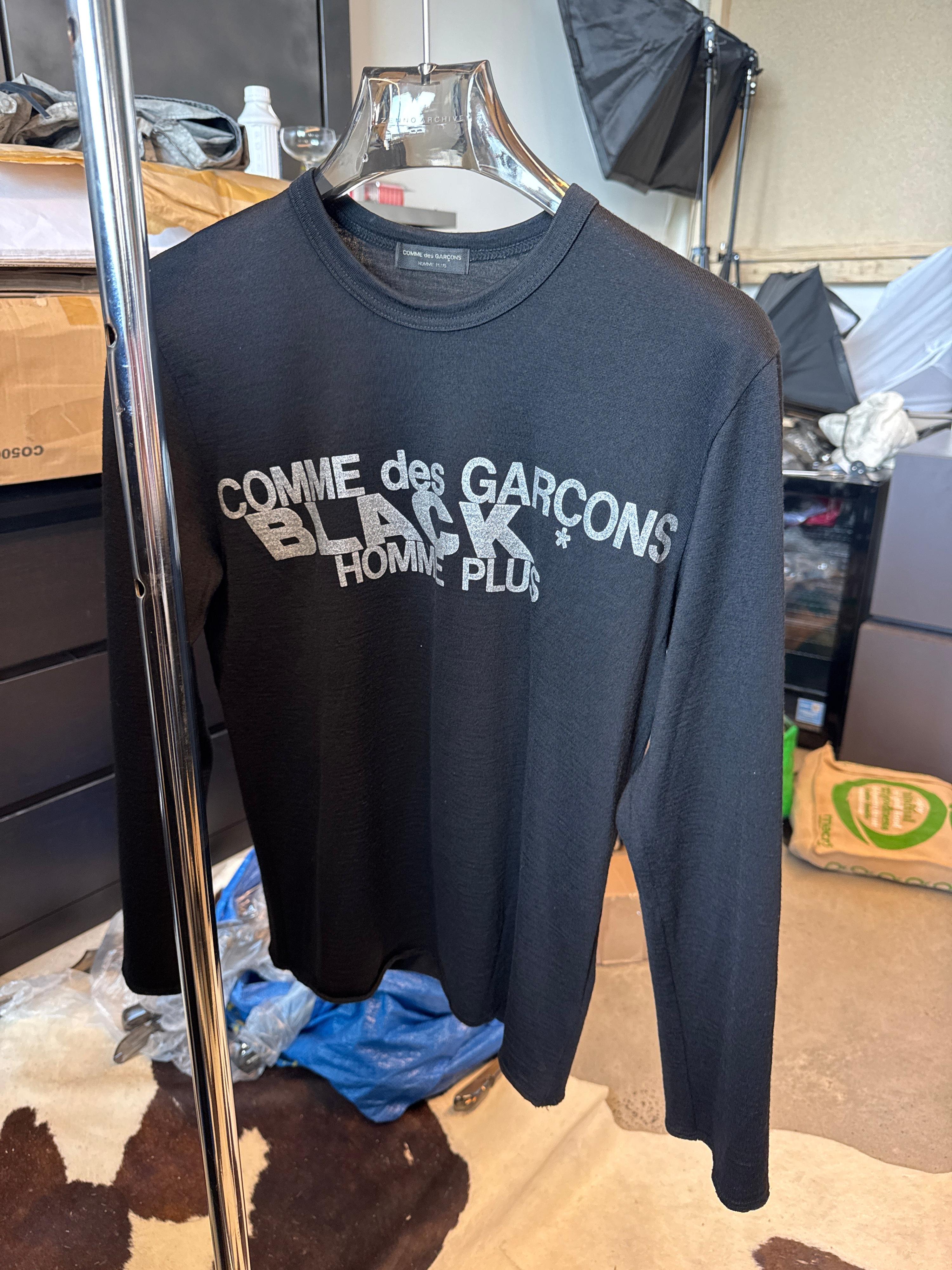 Comme Des Garçons Homme Plus AW02 Graphic Long Sleeve Black (Size M)