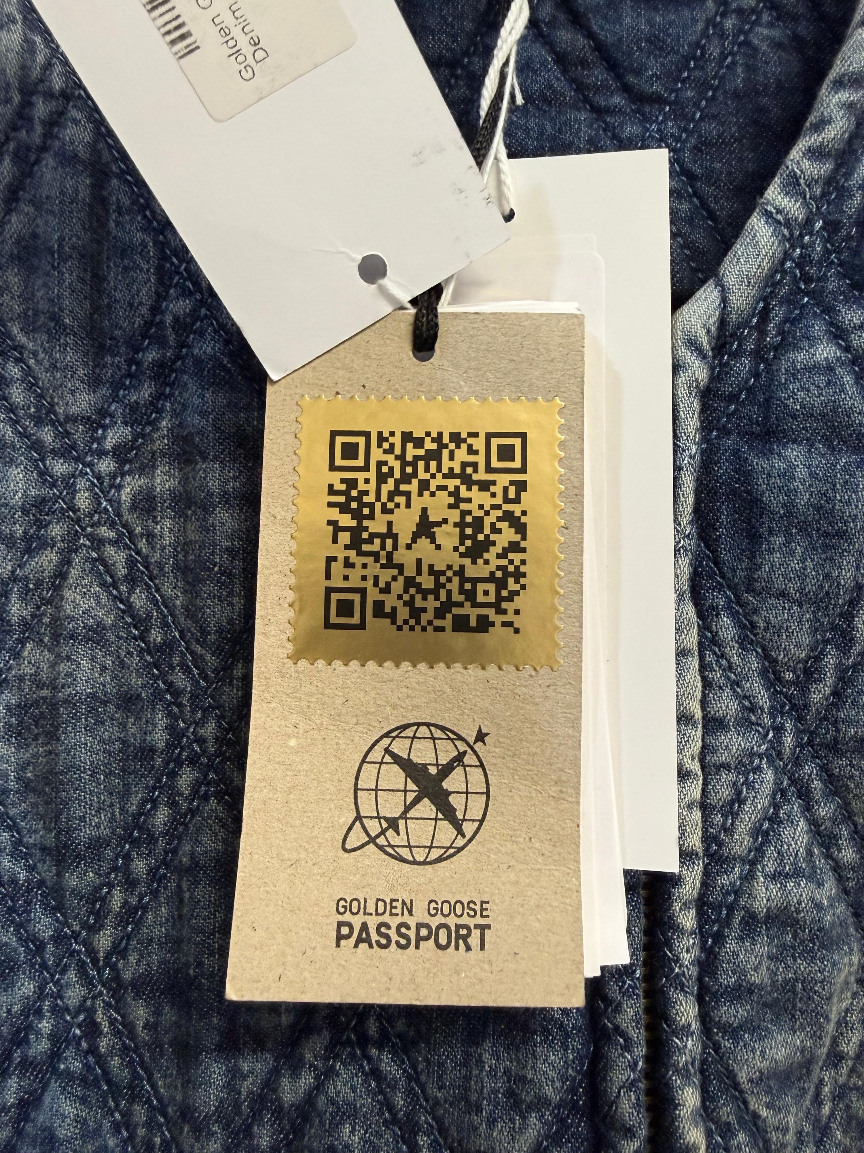Golden Goose Quilted Denim Jacket 38 BNWT thumbnail 3