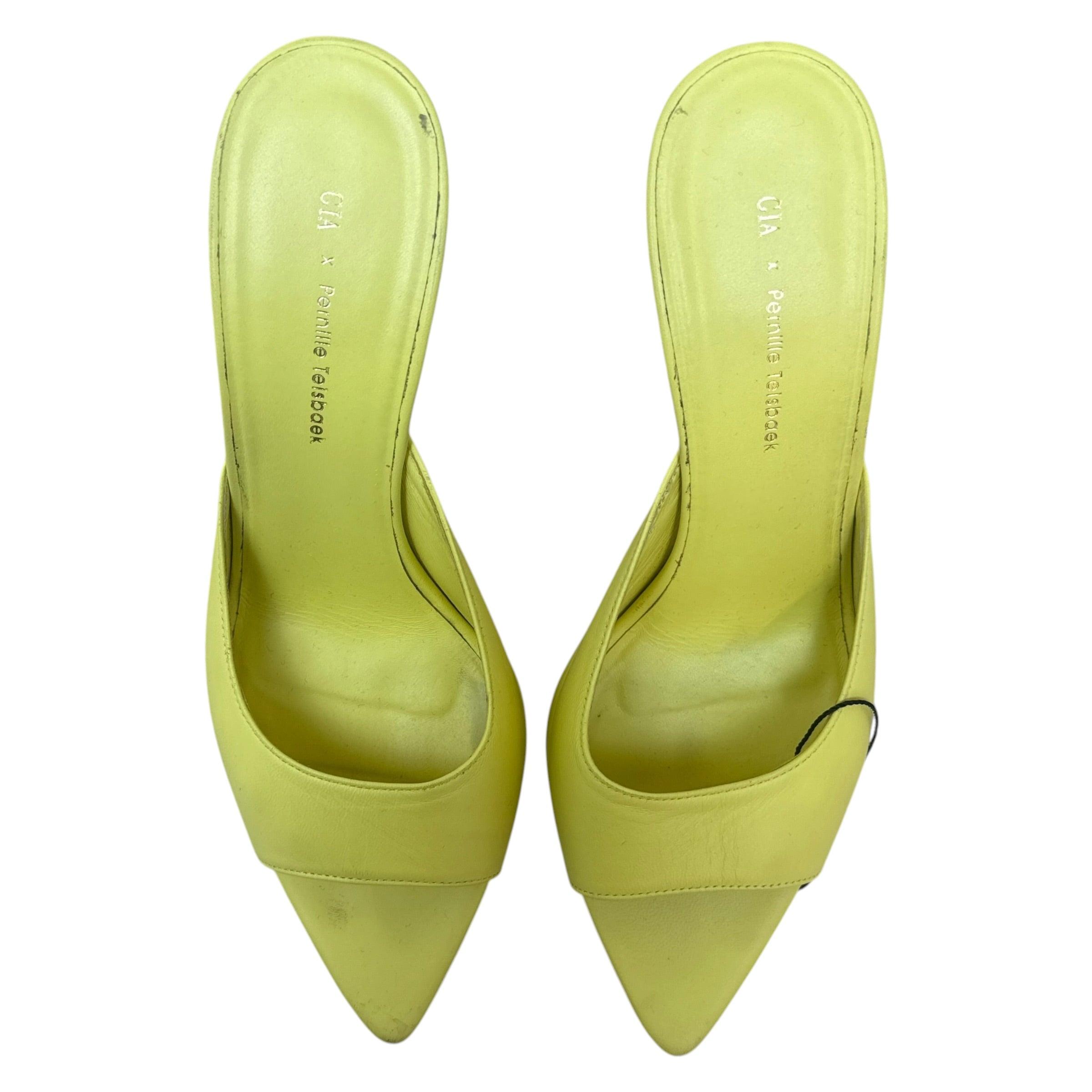 Gia Borghini Perni 04 Mules Yellow (Size EU39) thumbnail 2