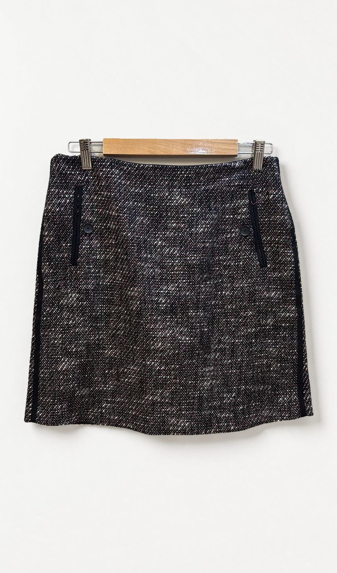 Marcs Black Tweed Mini Skirt 10