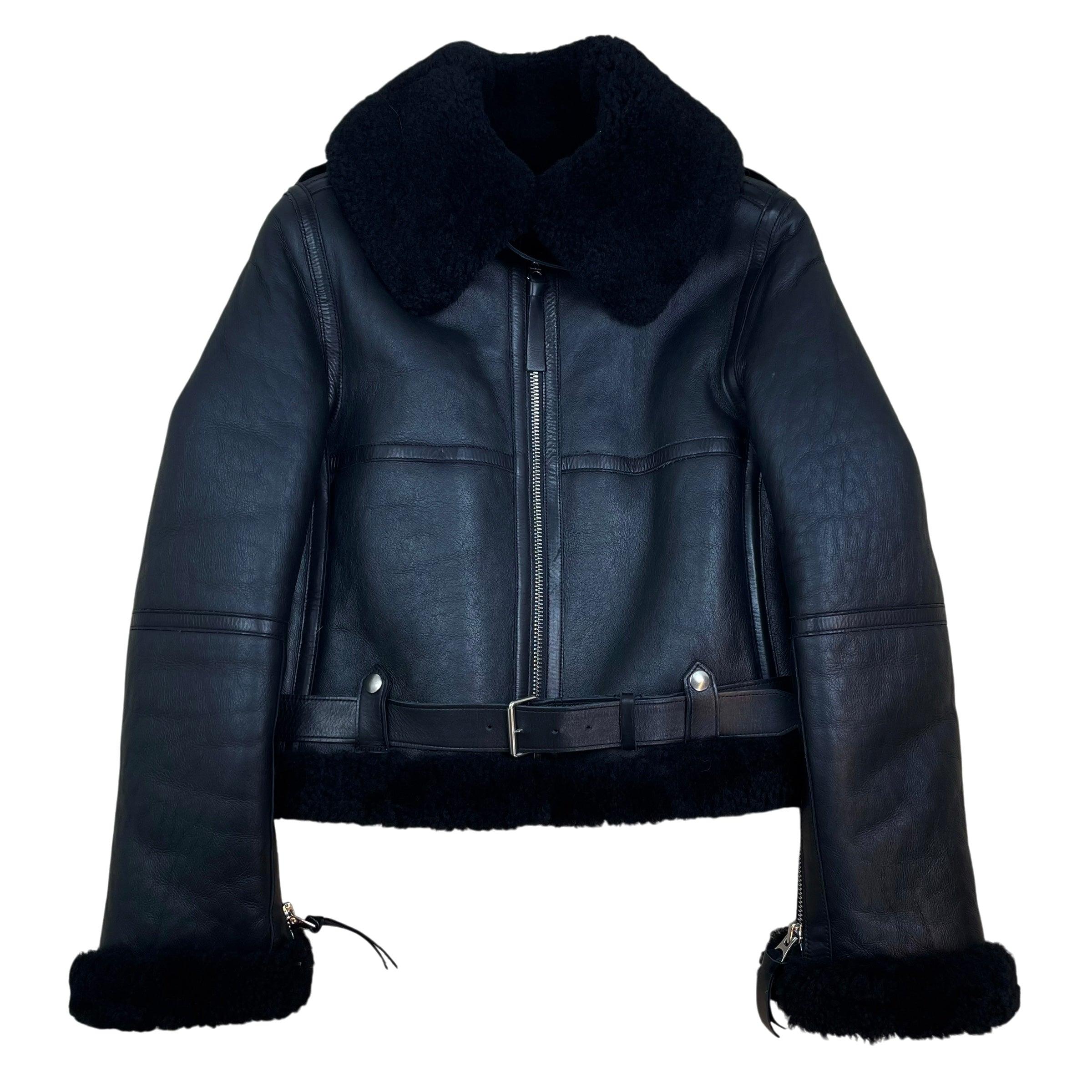 Acne Studios Shearling Fur Jacket Black (Size 36)
