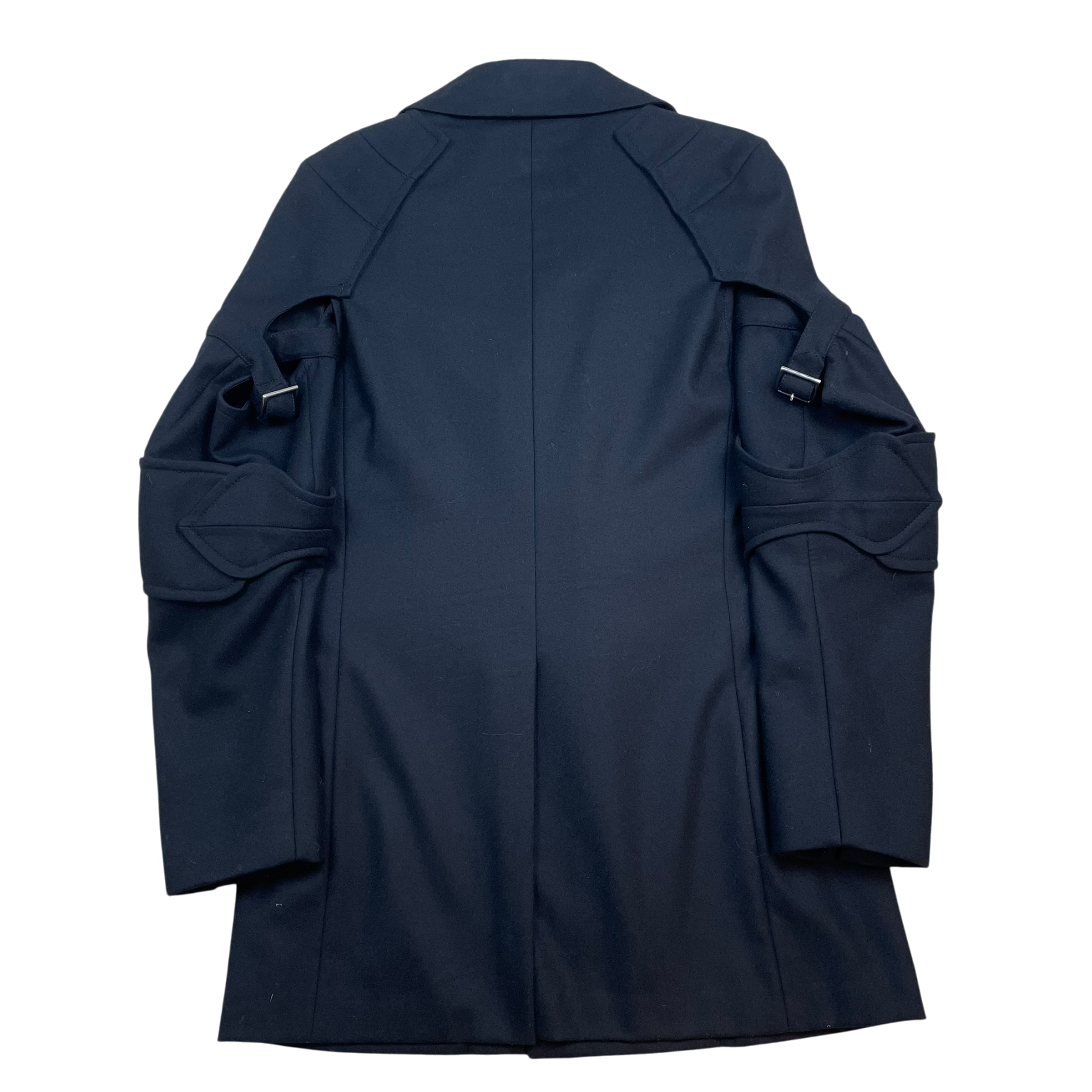 Comme Des Garcons Homme Plus AD2016 Buckle Armour Wool Coat (Size L) thumbnail 4