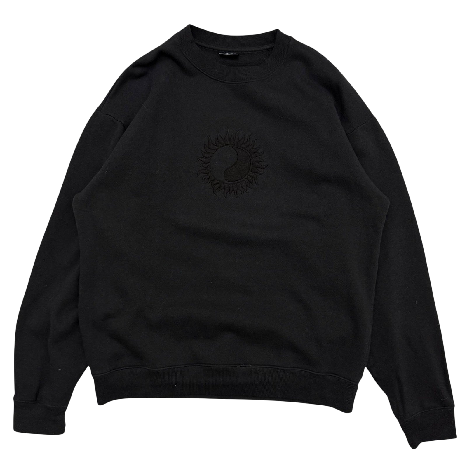 Stussy x Our Legacy Sun Crewneck Sweatshirt Black (Made in USA) (Fits M-L) thumbnail 2