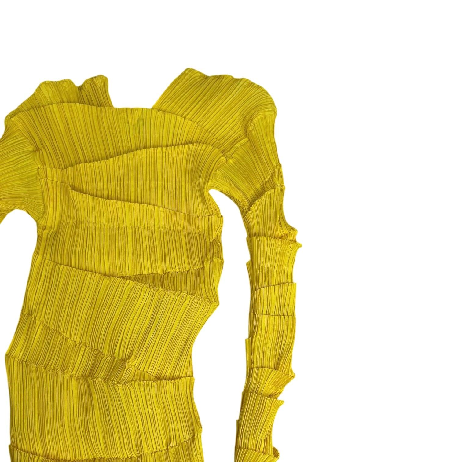 Issey Miyake SS 1994 (Runway) Flying Saucer Pleated Dress (Size M womens) thumbnail 4