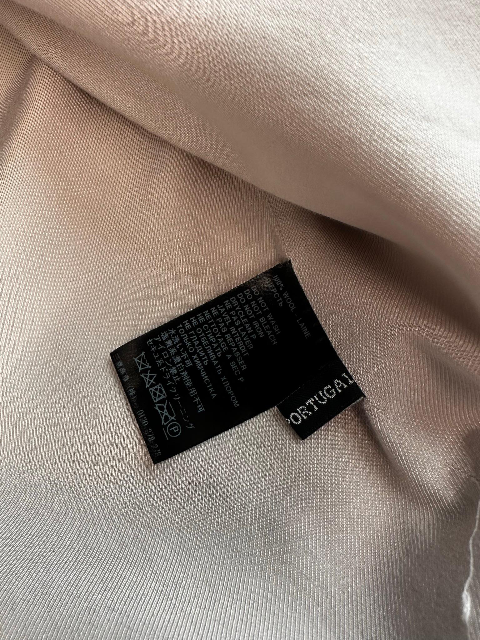 Haider Ackermann Collarless Wool Jacket Cream (Size 40) thumbnail 4