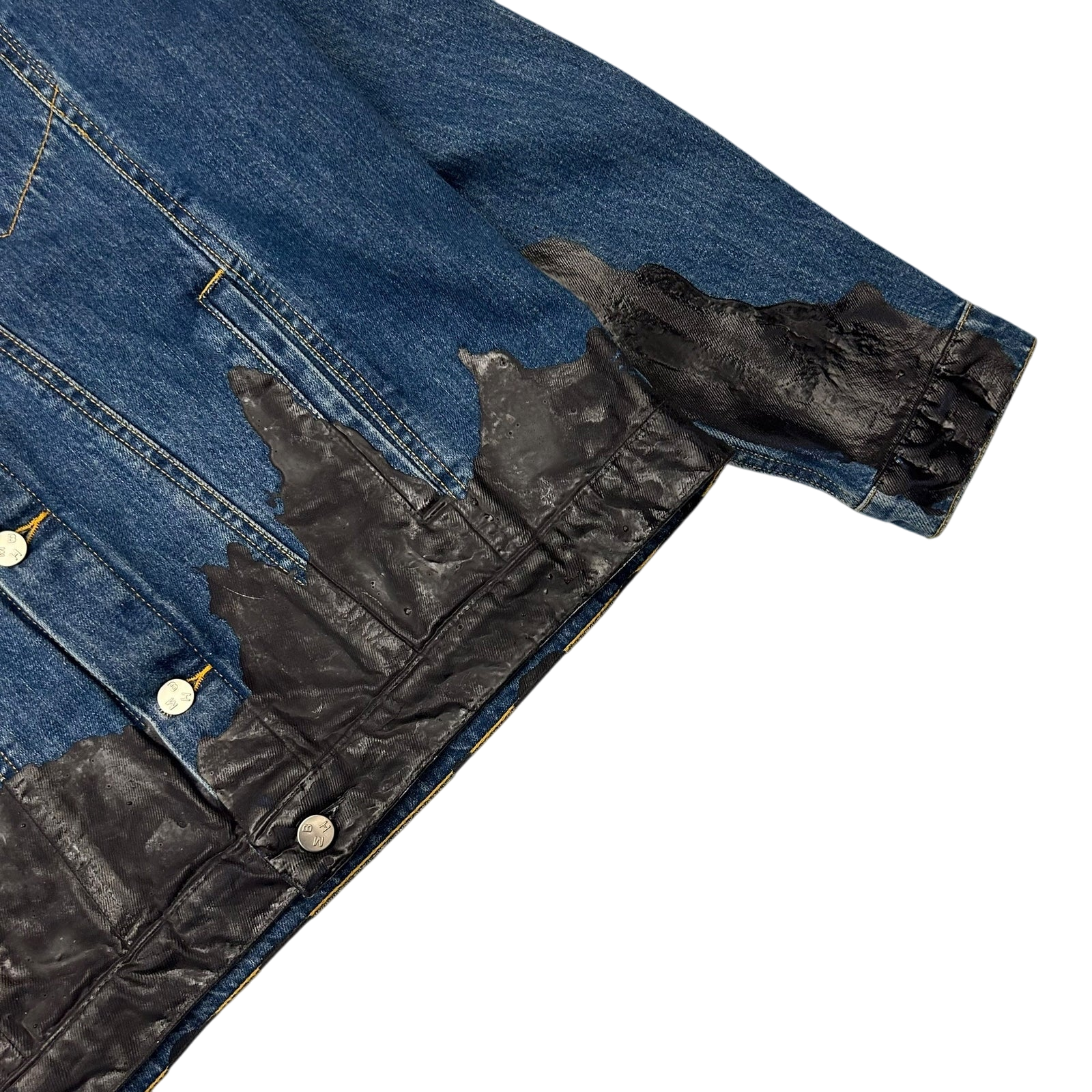 MISBHV AW18 Wet Print Denim Jacket Indigo thumbnail 3