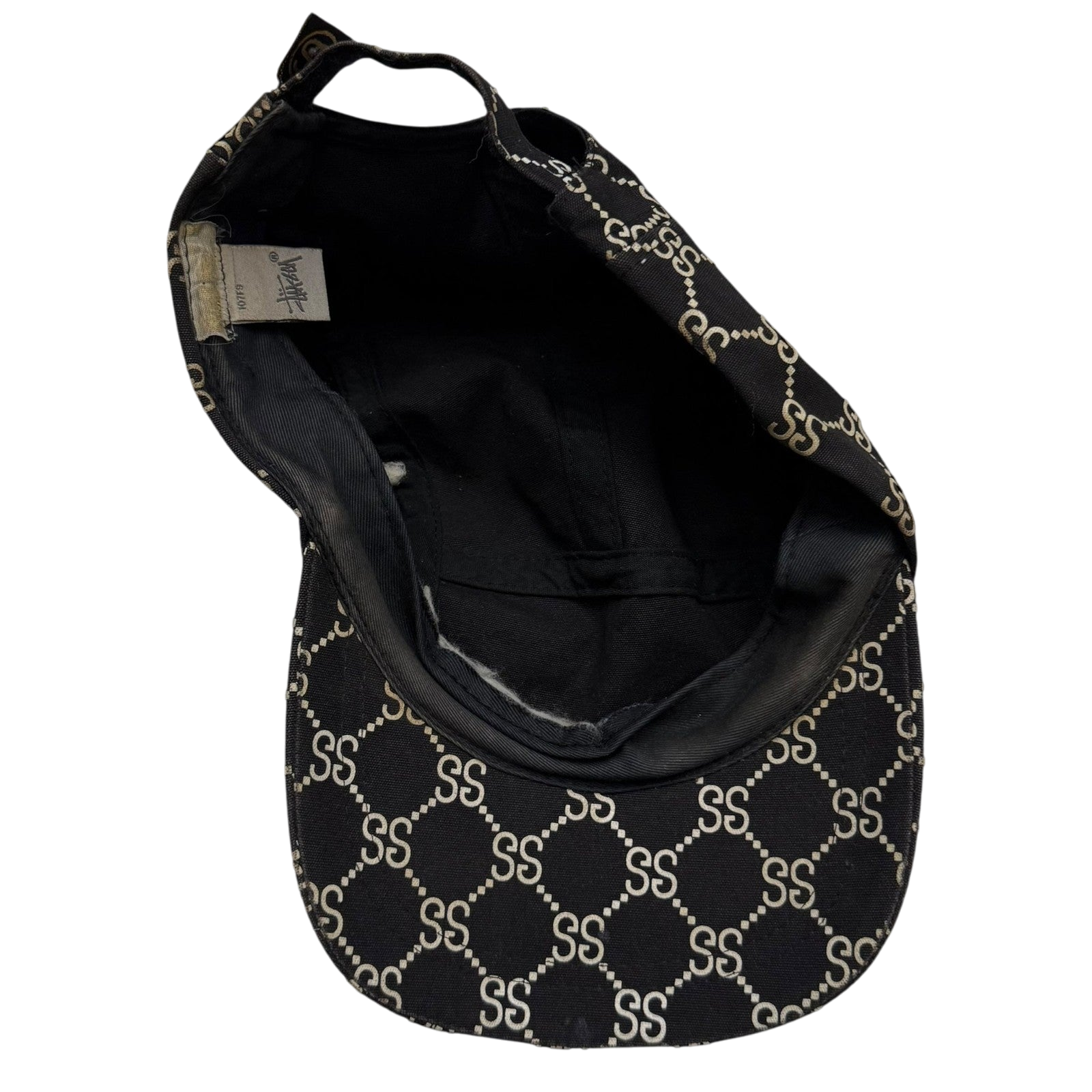 Stussy Vintage 2001 ‘Stucci’ Monogram Cap Black thumbnail 6