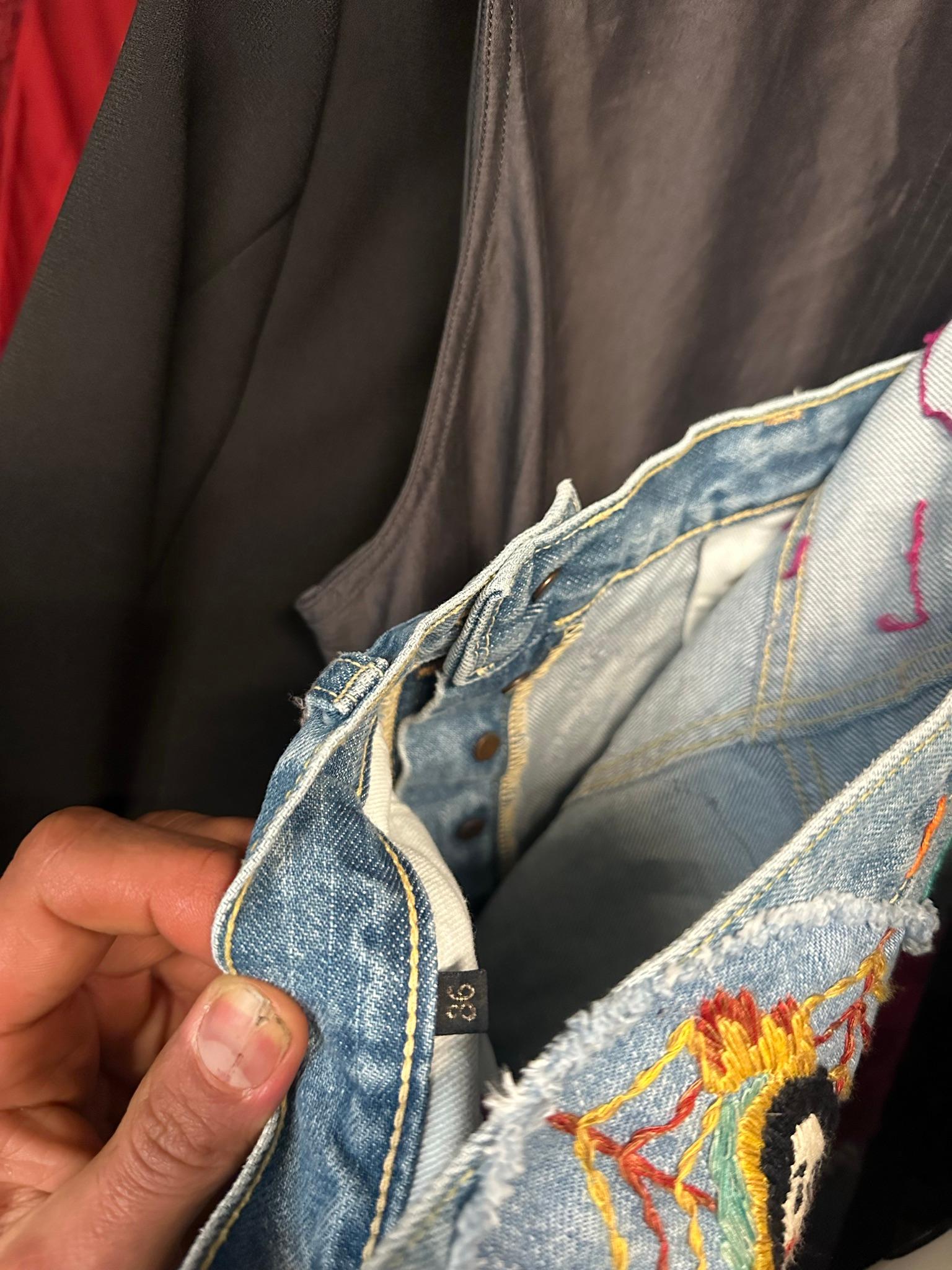 Kapital 14oz Denim Crazy El Paso 5P Monkey Cisco Jeans (Hippie Insane) (Size 36) thumbnail 3