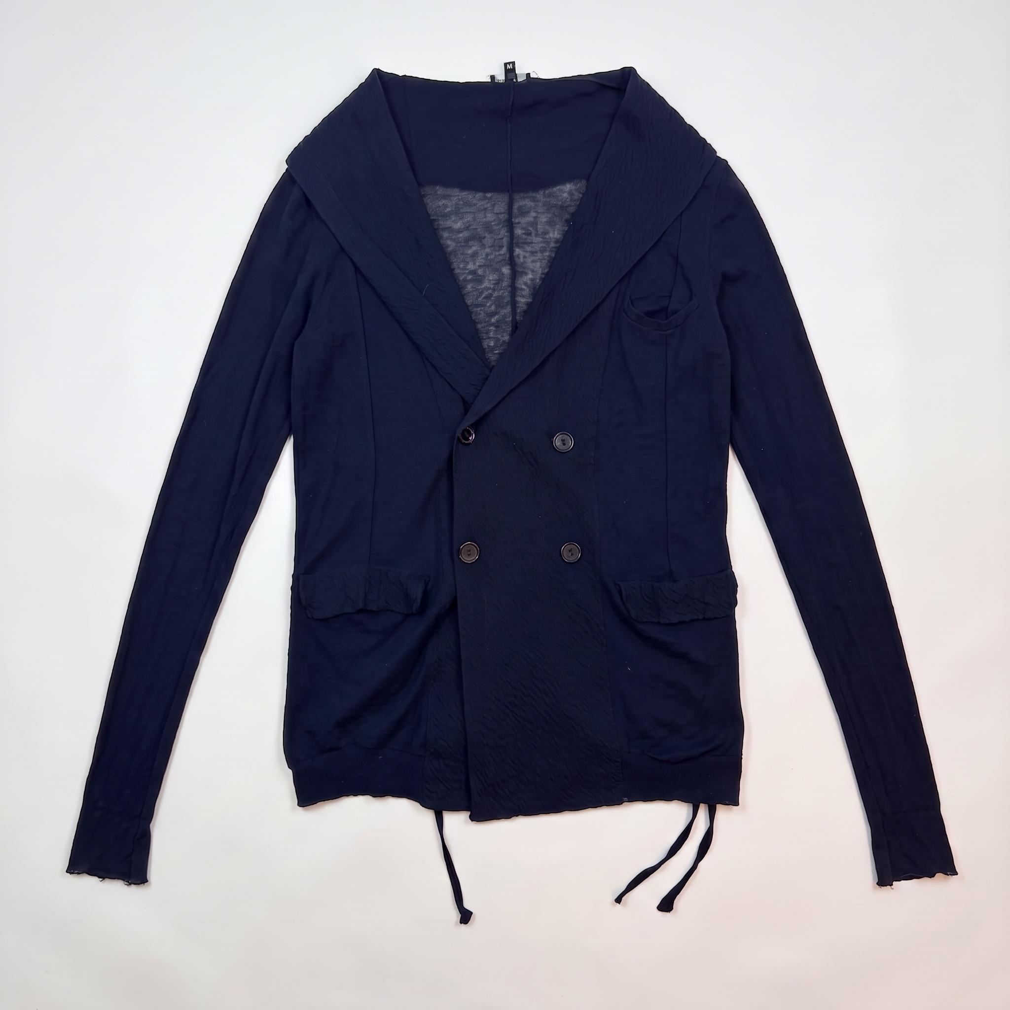 Ann Demeulemeester Double Breasted Cardigan Navy (Size M)
