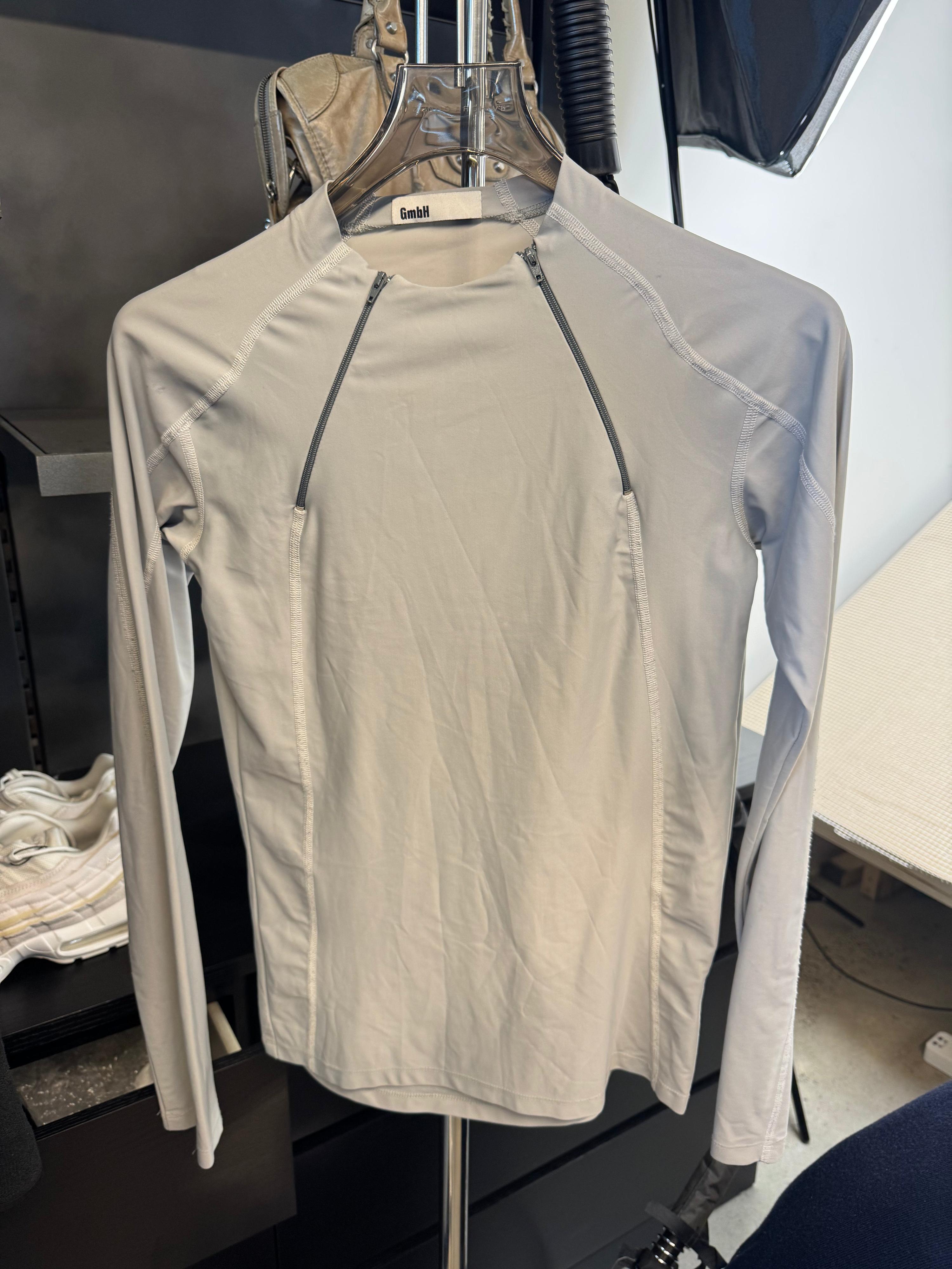 GMBH Zip Detail Long Sleeve Grey (Size M)