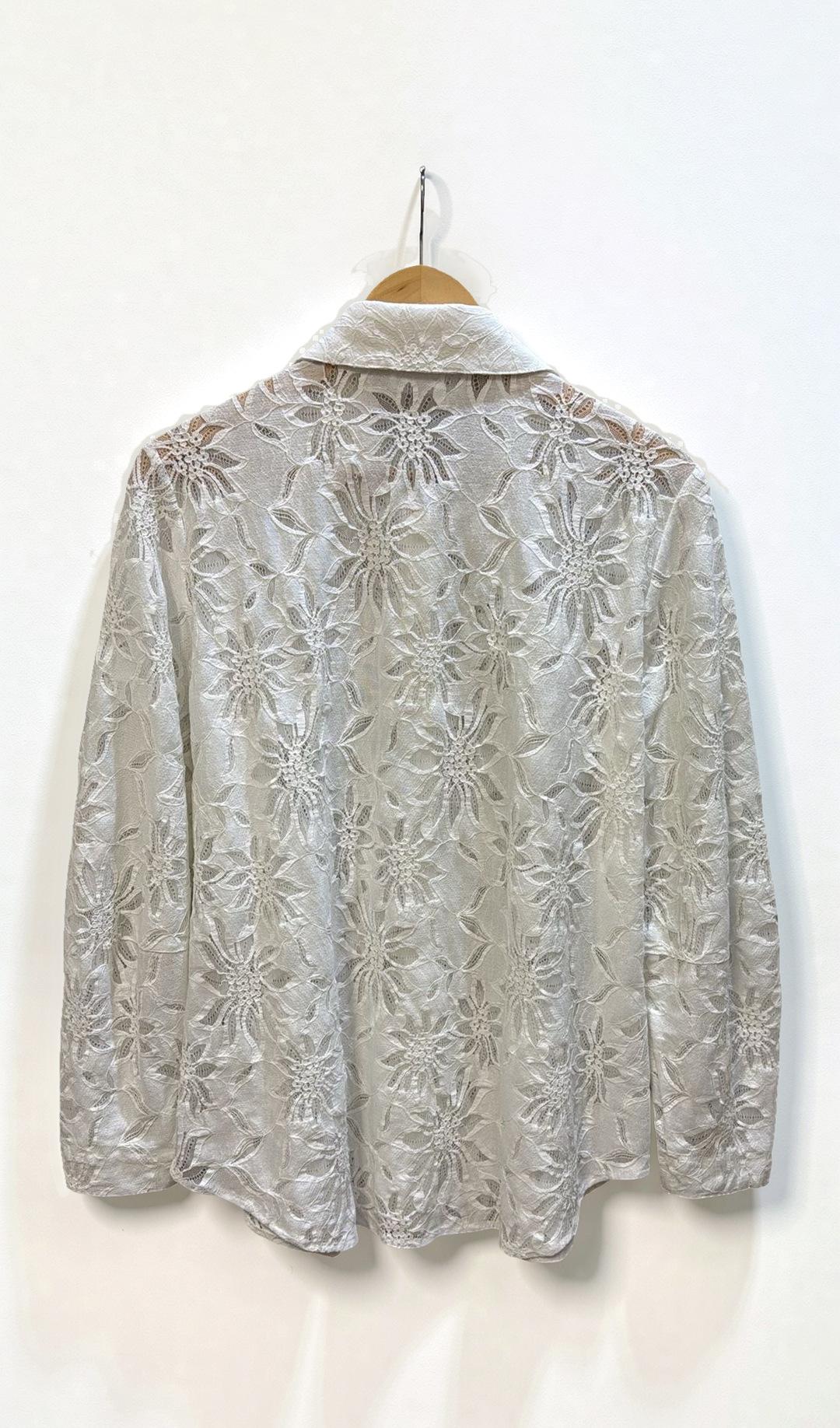 Mela Purdie White Lace Shirt 10 thumbnail 4