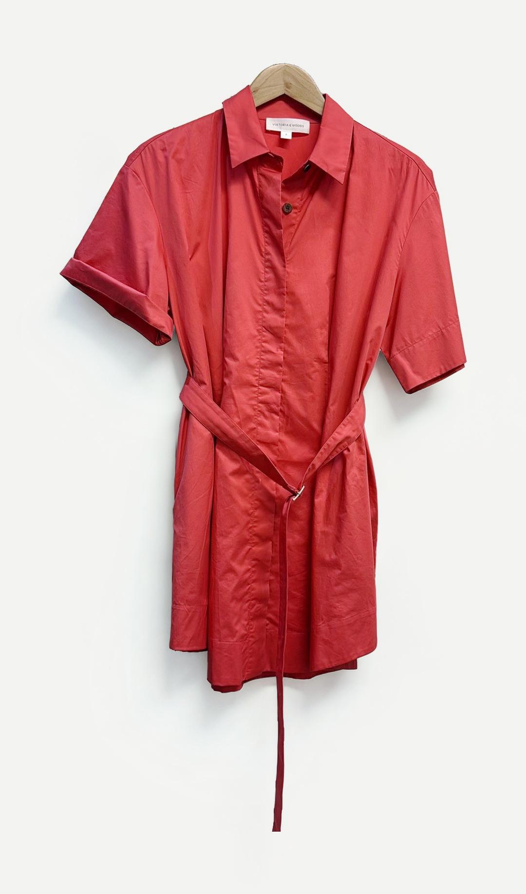 Viktoria & Woods Coral Shirt Dress 2