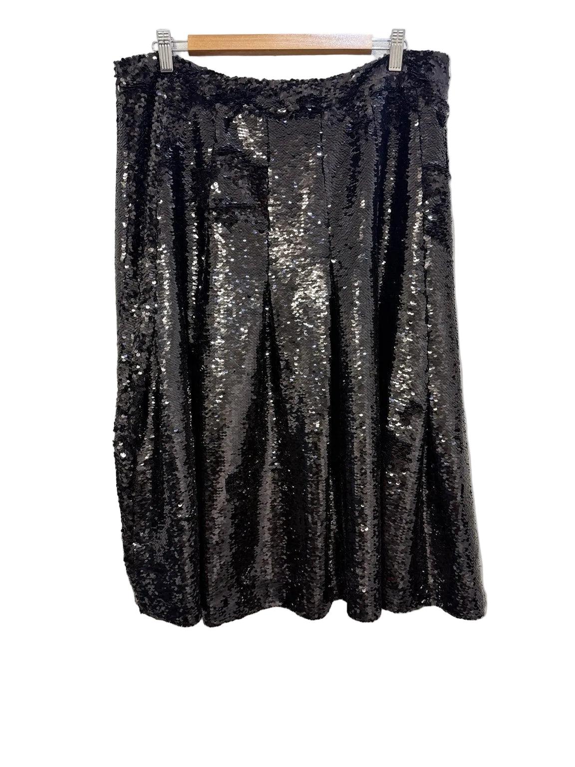 Simone Rocha Black Sequin Skirt 12