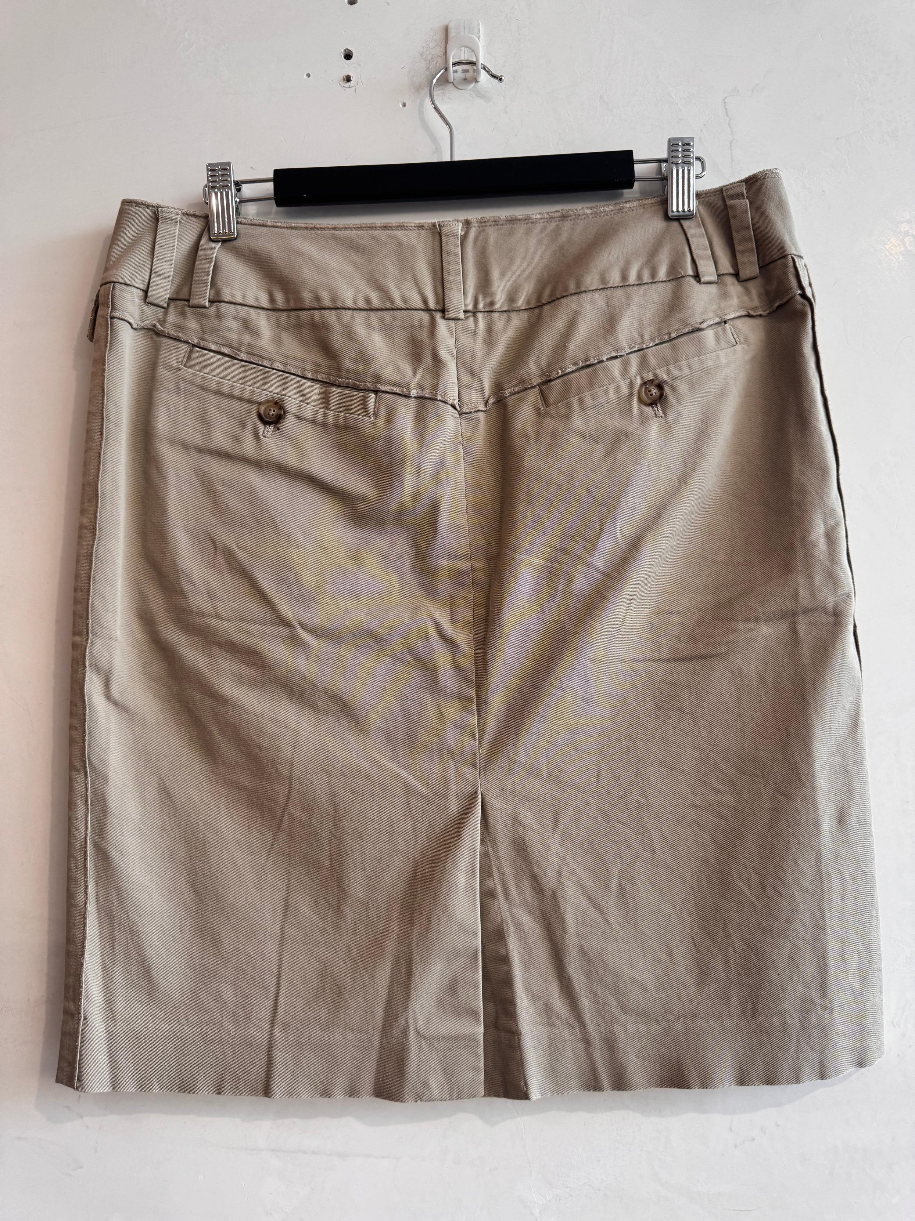 Dolce & Gabbana D&G Beige Chino Skirt - size M/L thumbnail 2