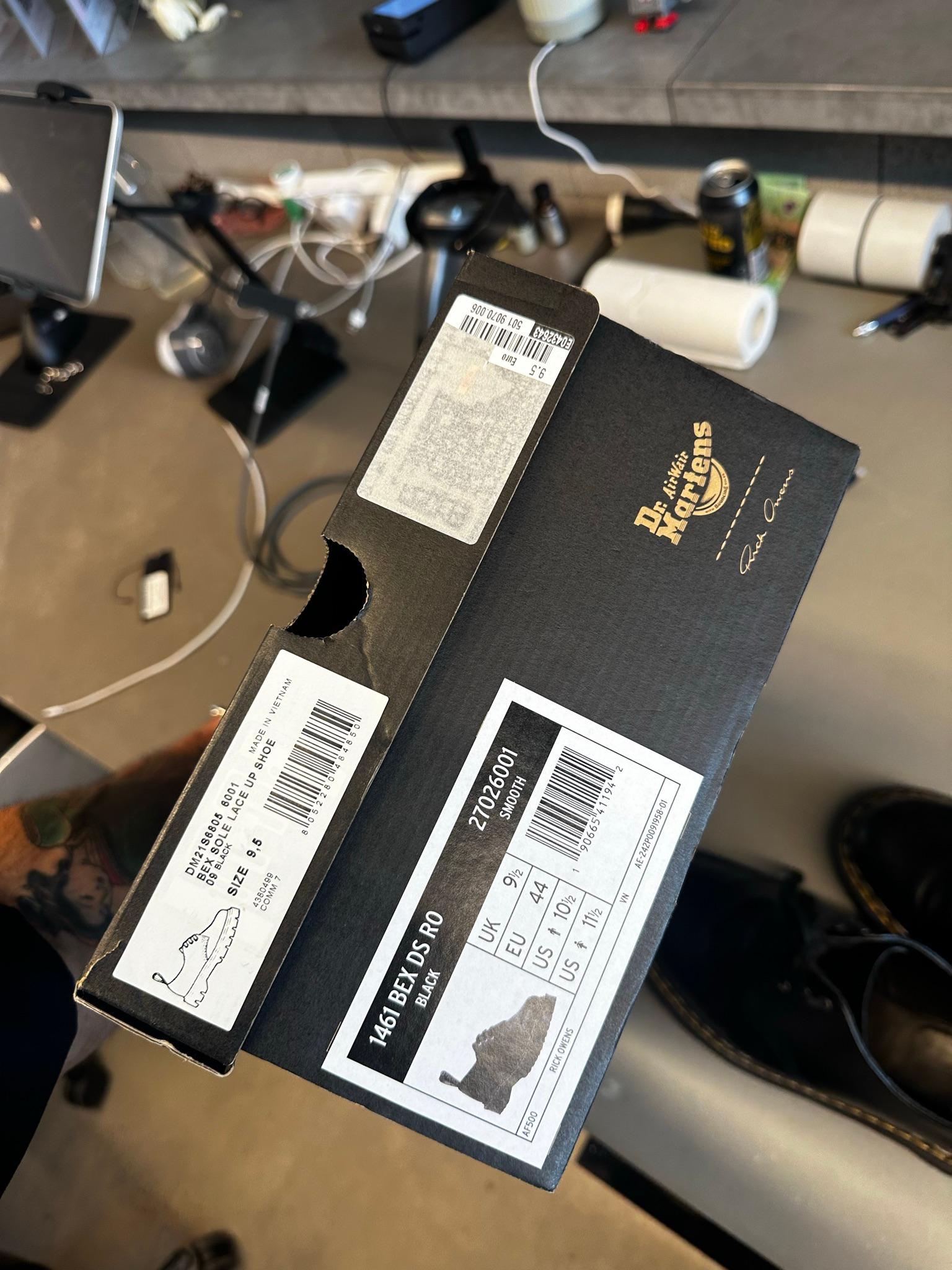 dr martens x Rick Owens SS21 1461 Bex DS RO Black (Size EU44) thumbnail 5