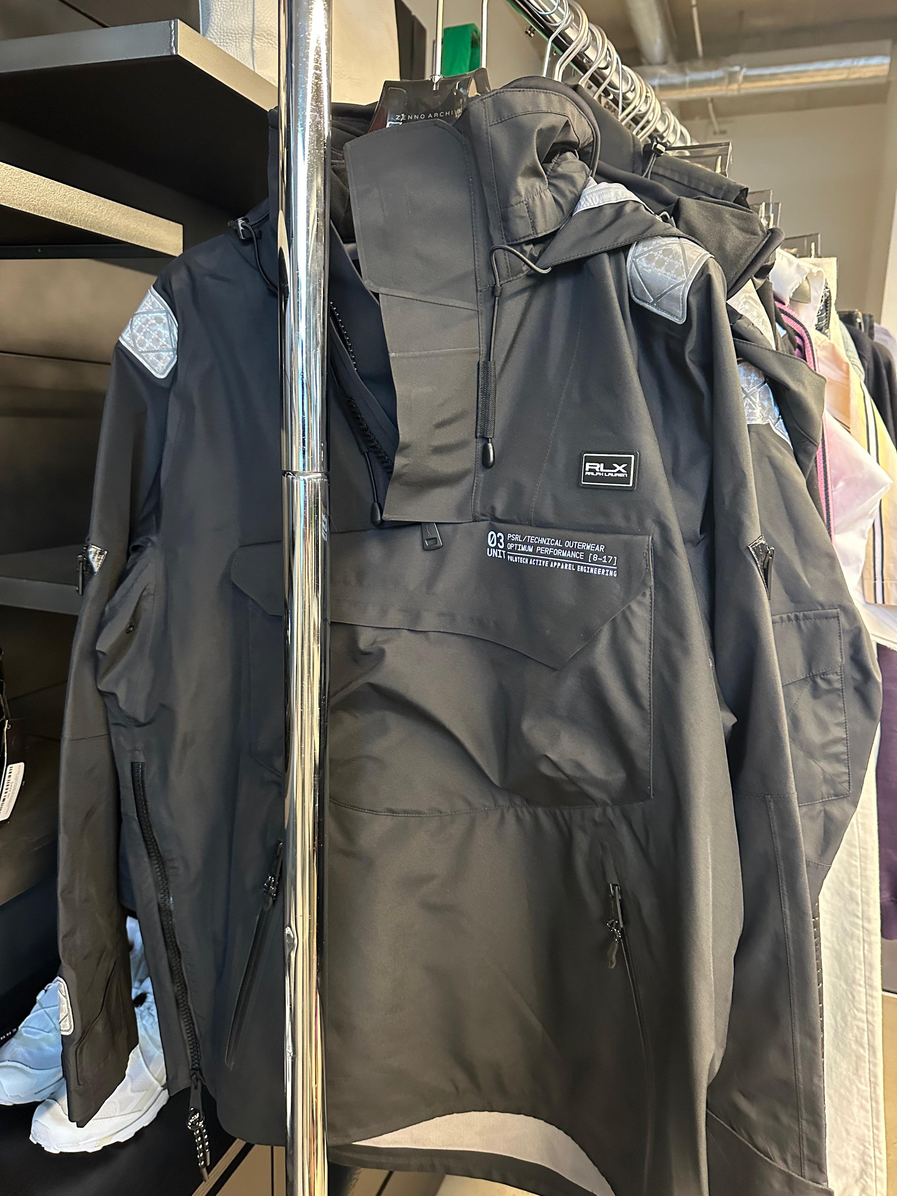 RLX Ralph Lauren Patterson Pullover Technical Jacket Black (Size M)