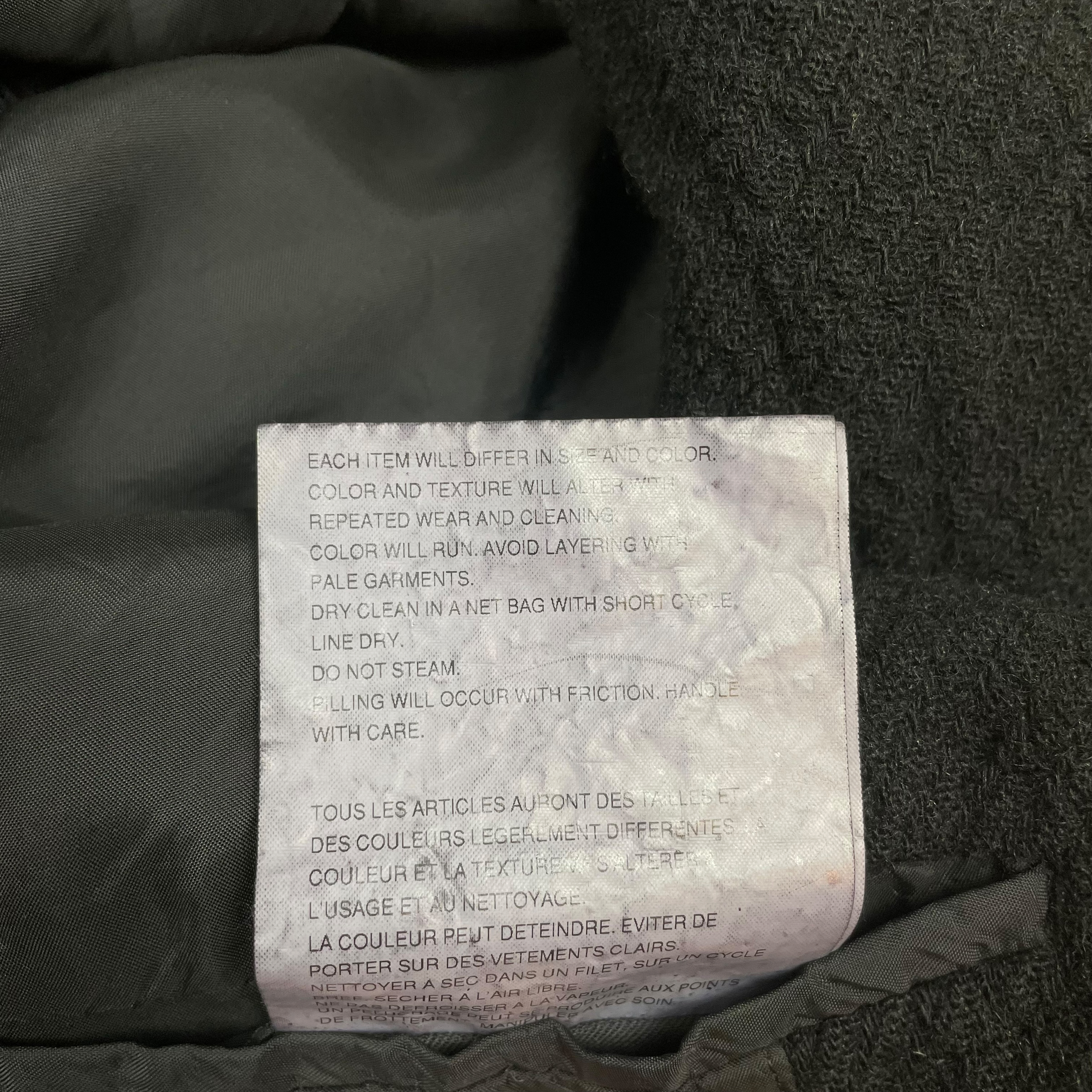 Comme des Garcons Homme Plus AD2005 Wool Coat Black (Size M) thumbnail 5