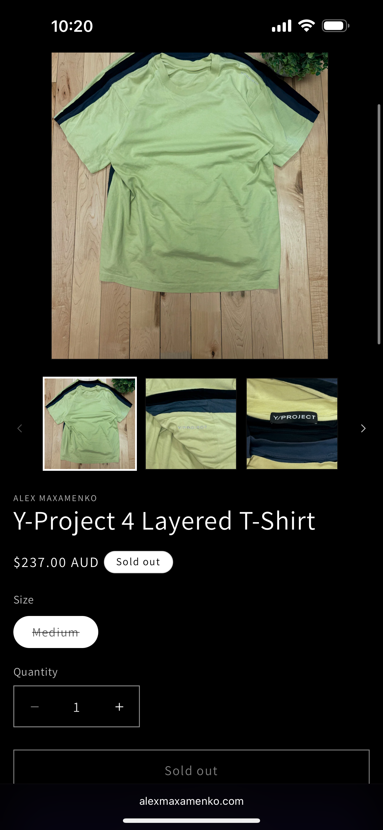 Y/Project Four Layered Oversized T-Shirt White/Blue (Fits L-XL) thumbnail 2