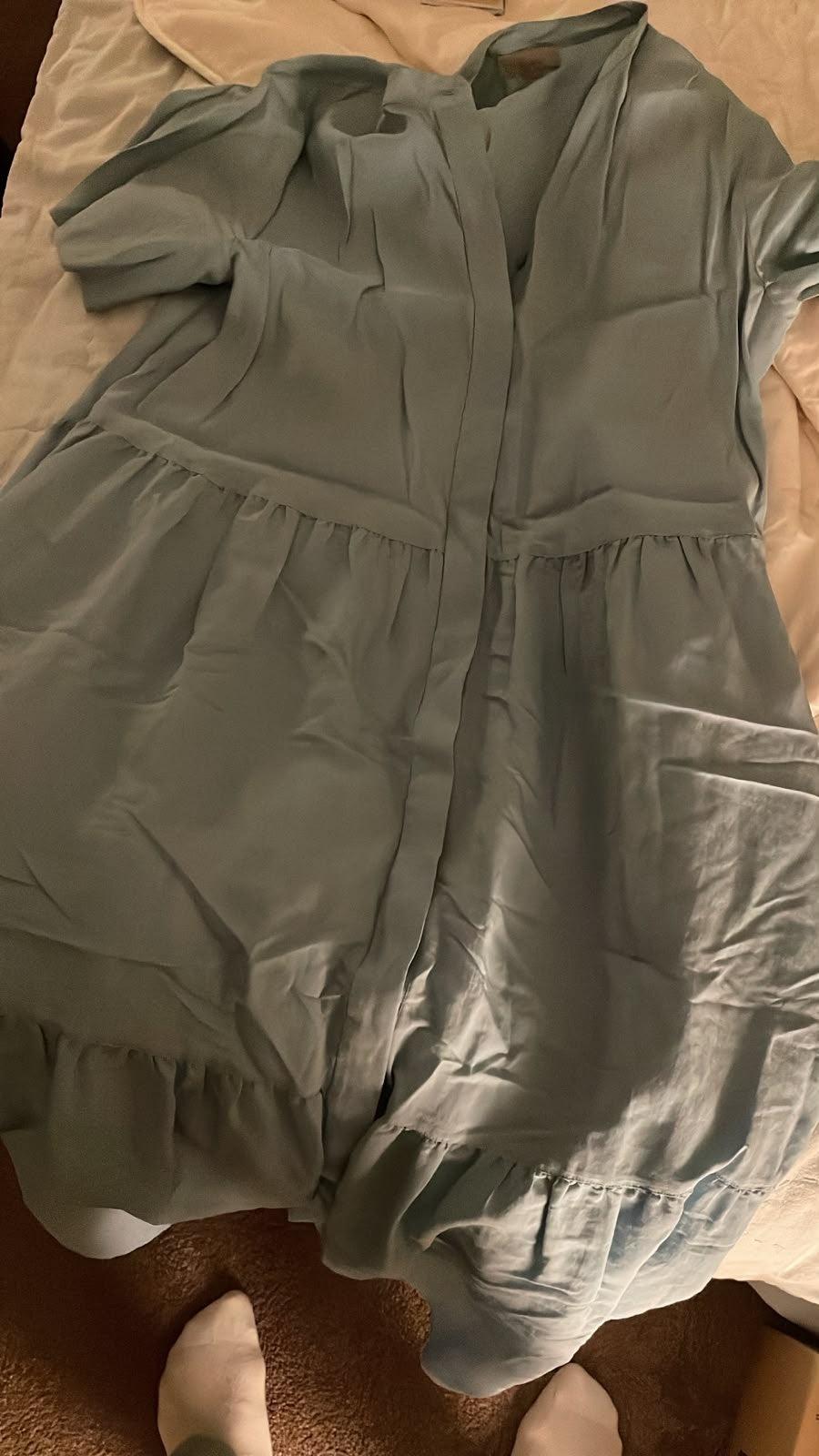Cos Blue Long Cotton Dress 12