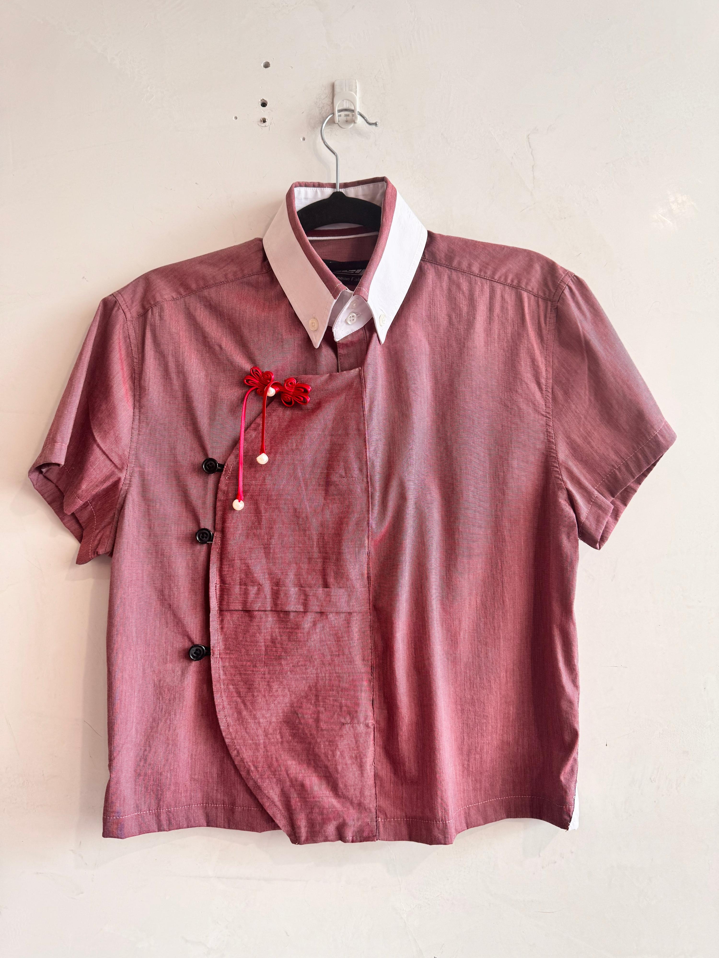 Upcycled Fuell red shirt - size S
