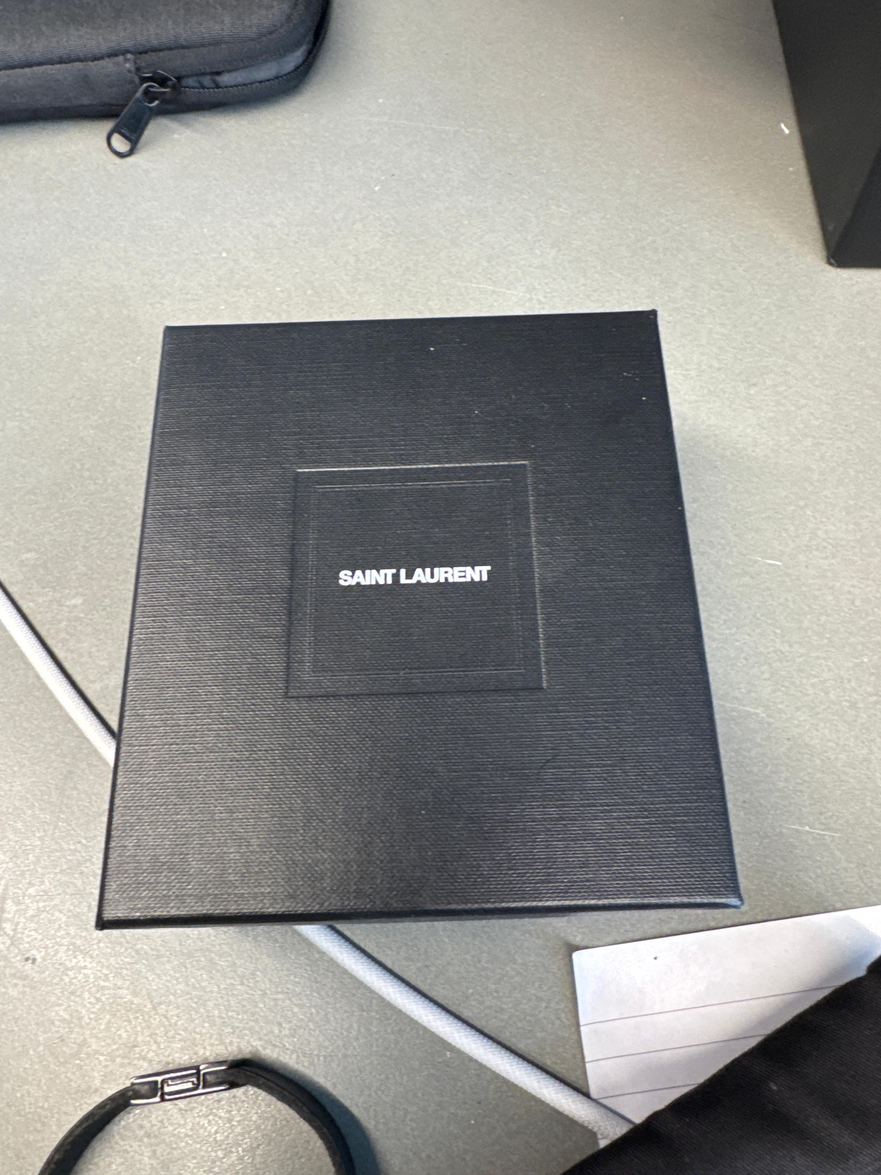 Saint Laurent Cassandre Bracelet Black thumbnail 2