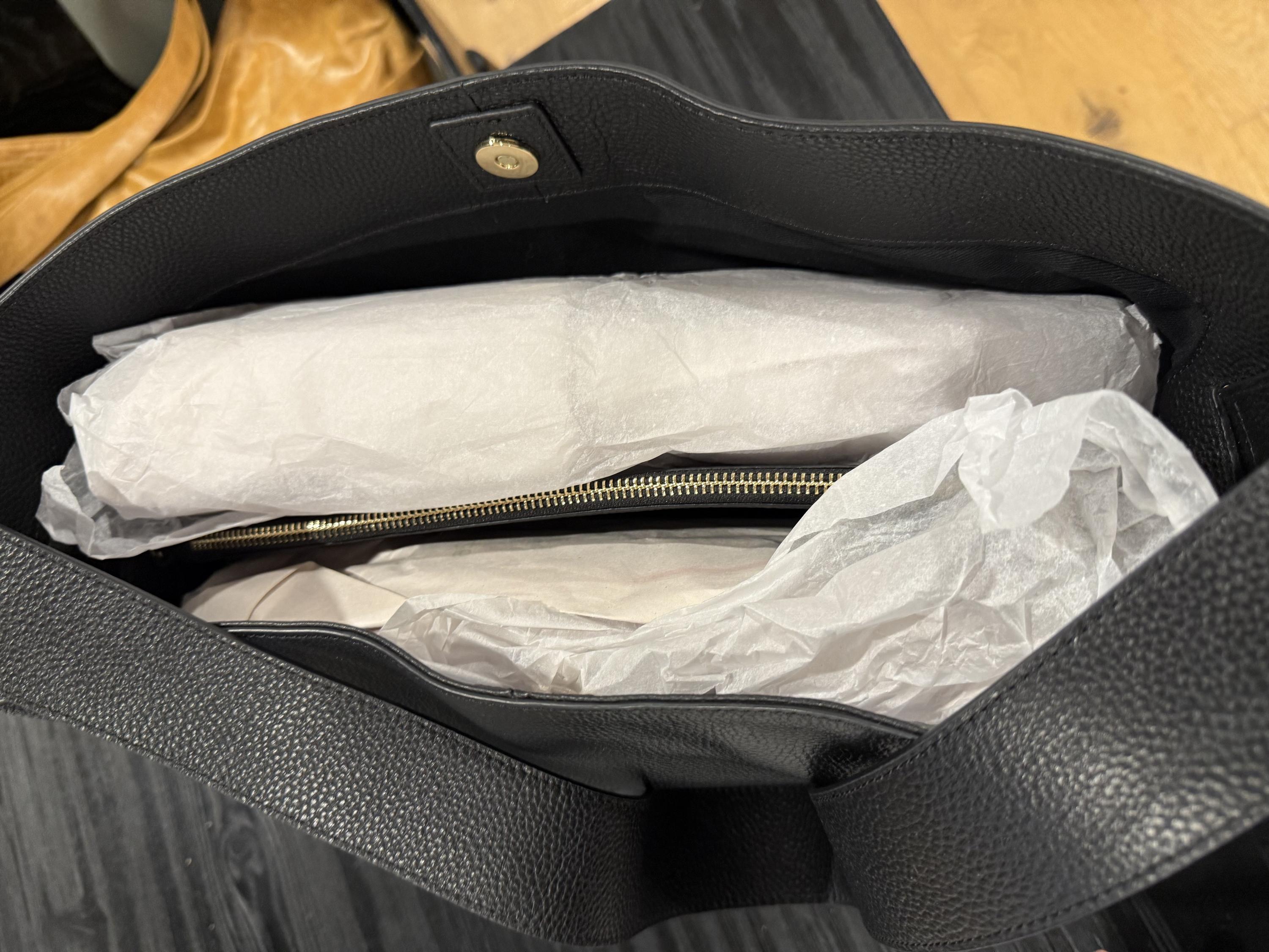 Assembly Label Black Leather Bag thumbnail 2