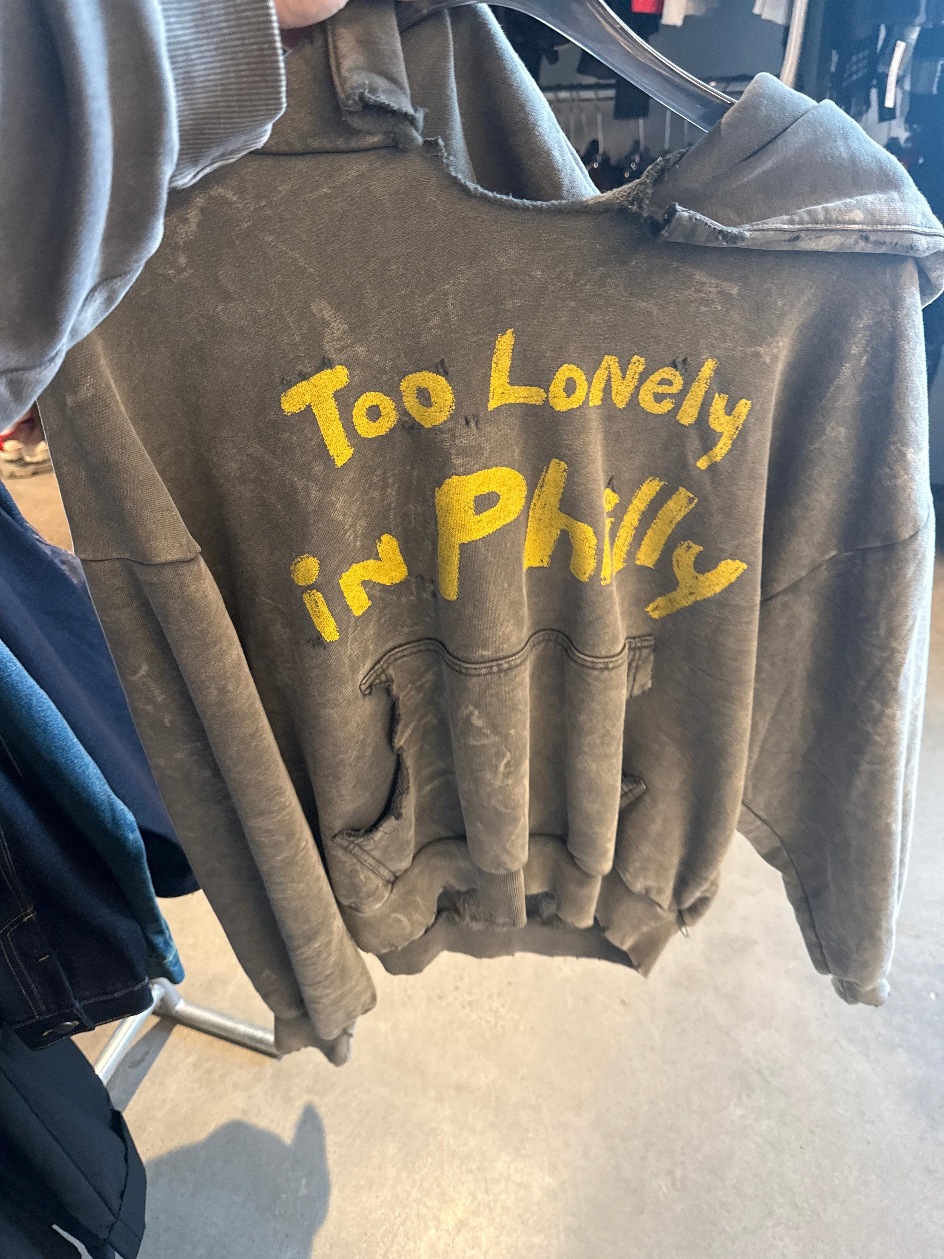 Blackorp Too Lonely In Philly Hoodie Washed Green - L