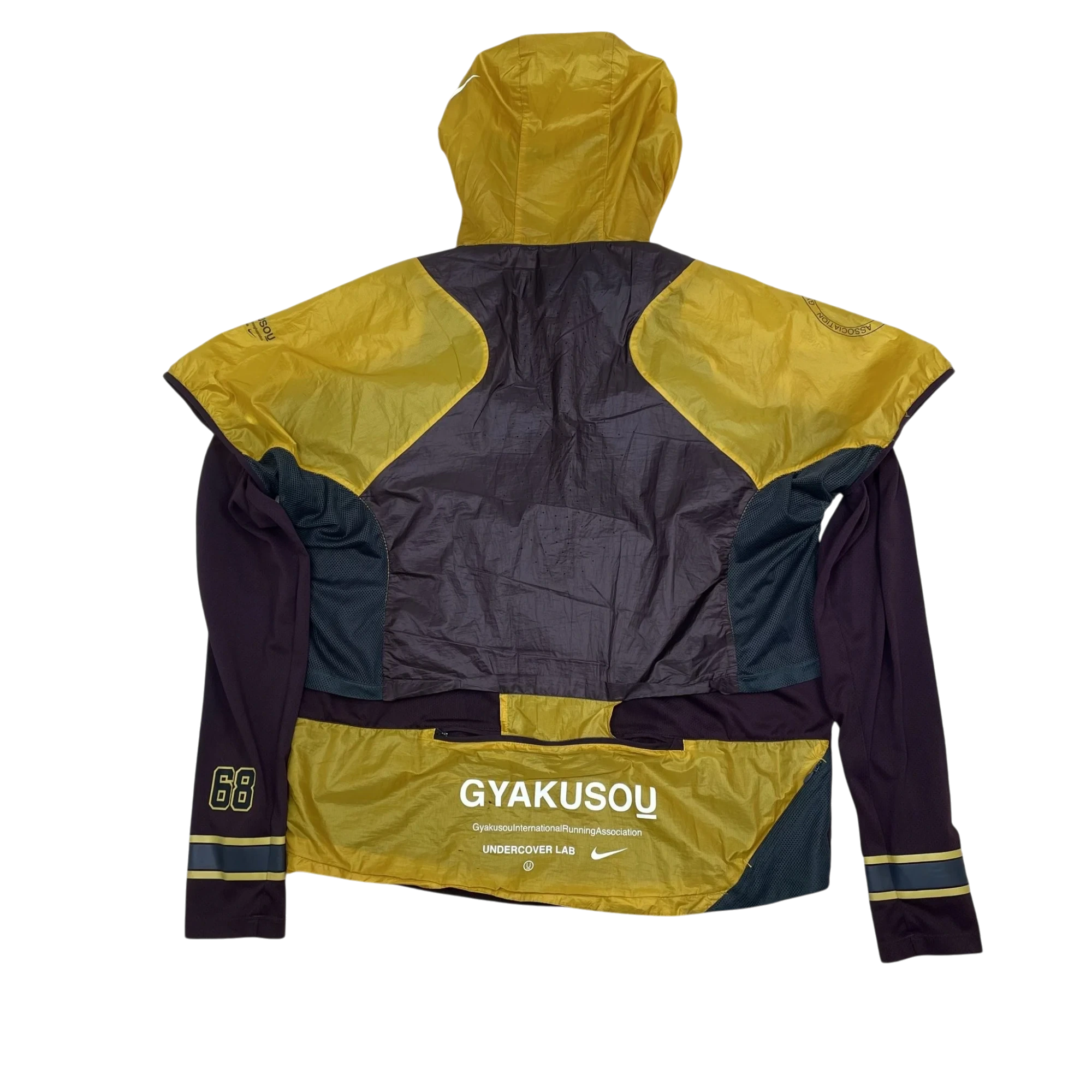 Nike x Undercover Gyakusou SS19 Transform Jacket Burgundy/Yellow (Size XL) thumbnail 3
