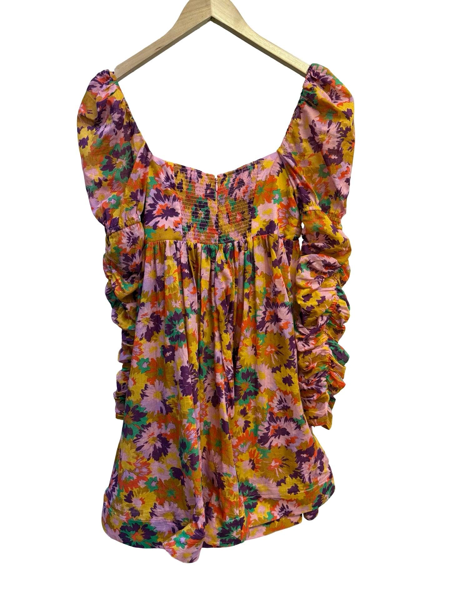 Zimmermann Multi Floral Long Sleeve Dress 0 thumbnail 2