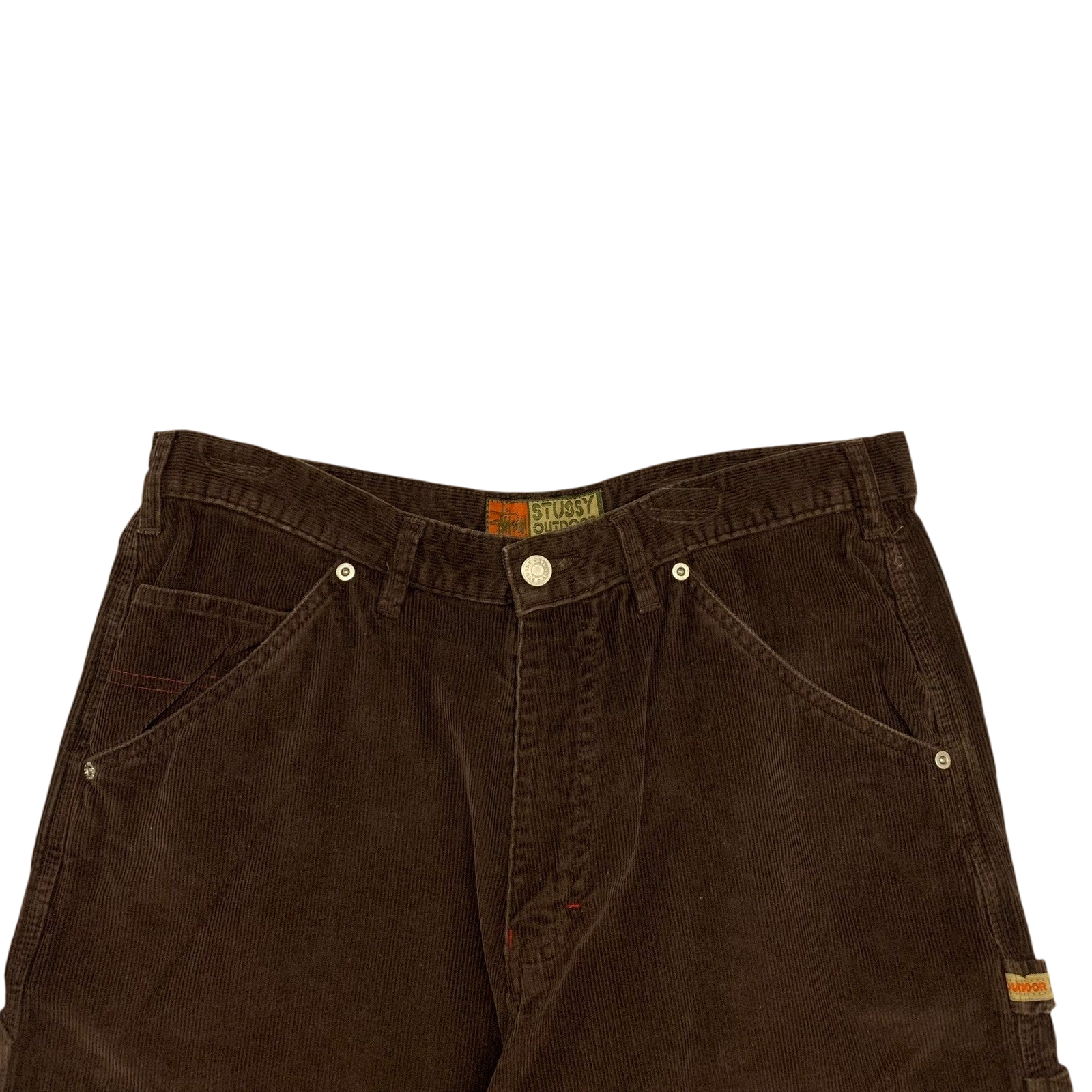 Stussy Vintage Brown Corduroy Carpenter Pants (W34) thumbnail 2