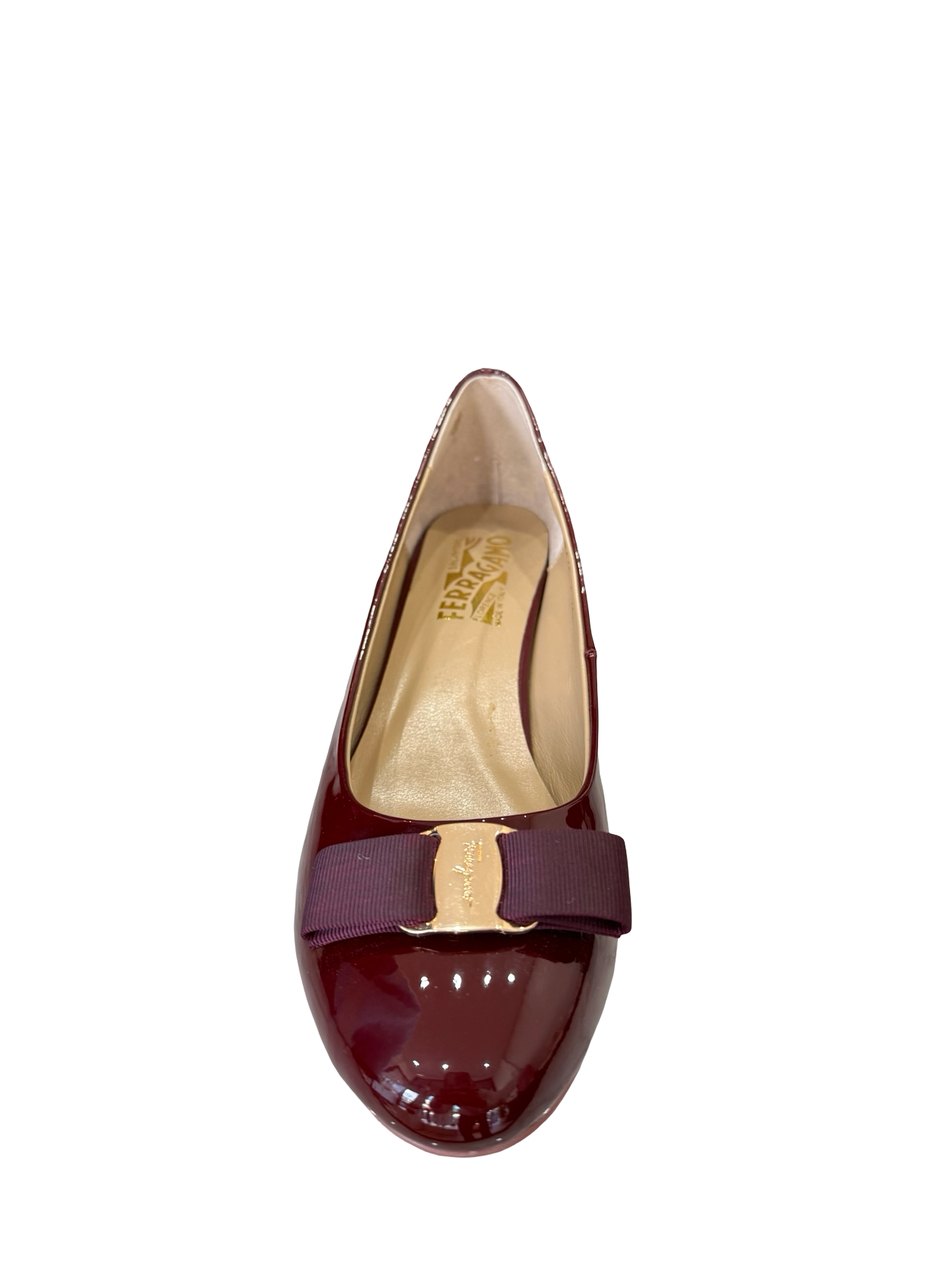 Ferragamo Maroon Patent Pump 40 WDB thumbnail 2