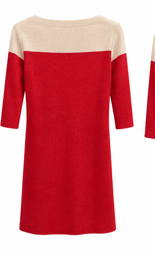 David Lawrence Red Striped Dress 10 thumbnail 2