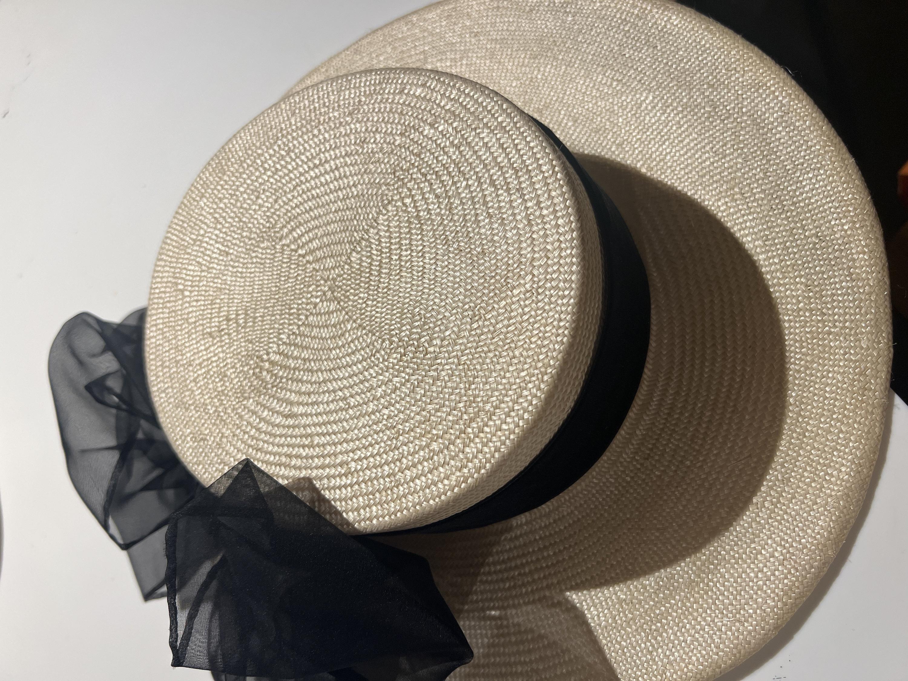 Hats Roc White Boater Hat M
