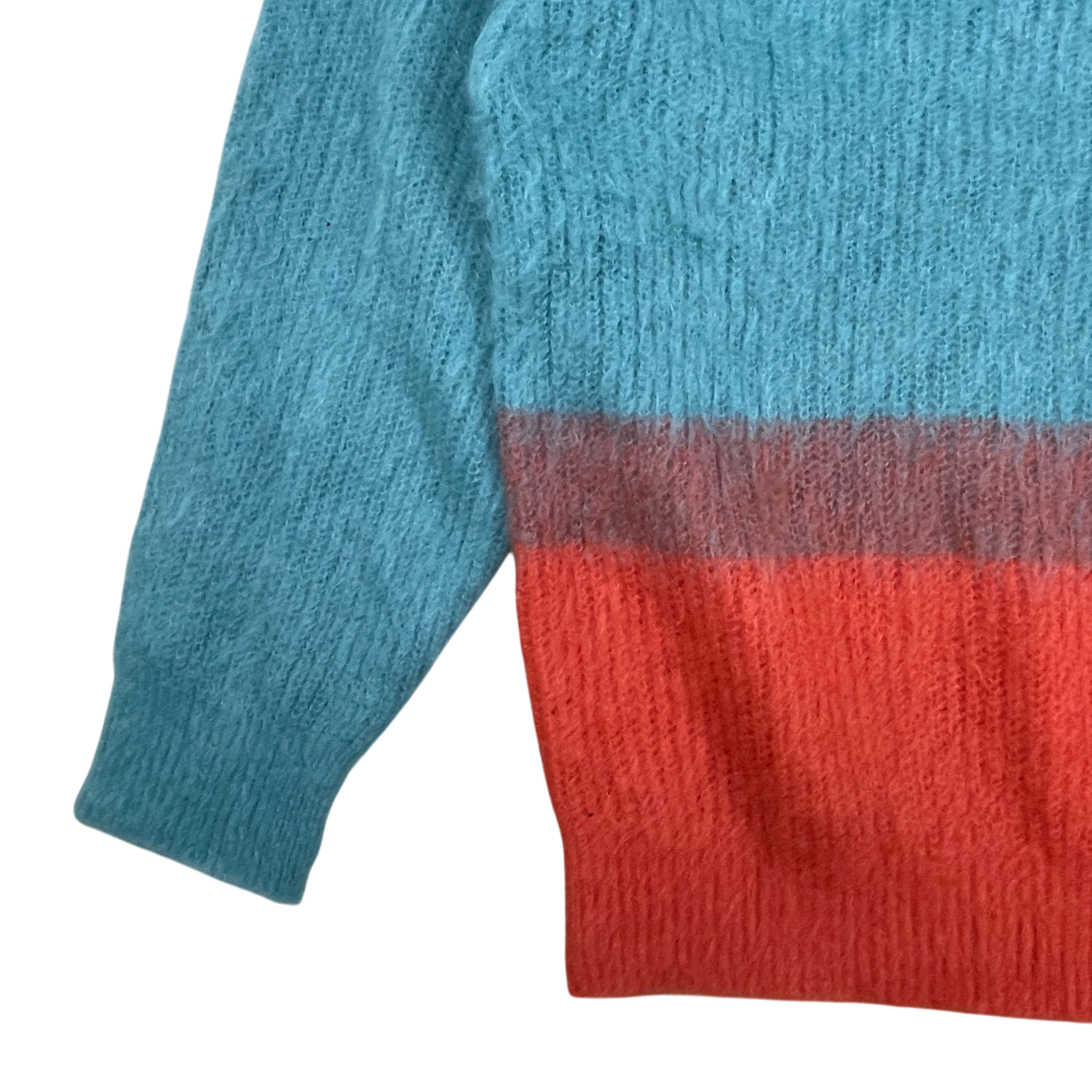 Maison Special Colour Block Knit Jumper Blue/Orange (Size 1) thumbnail 3