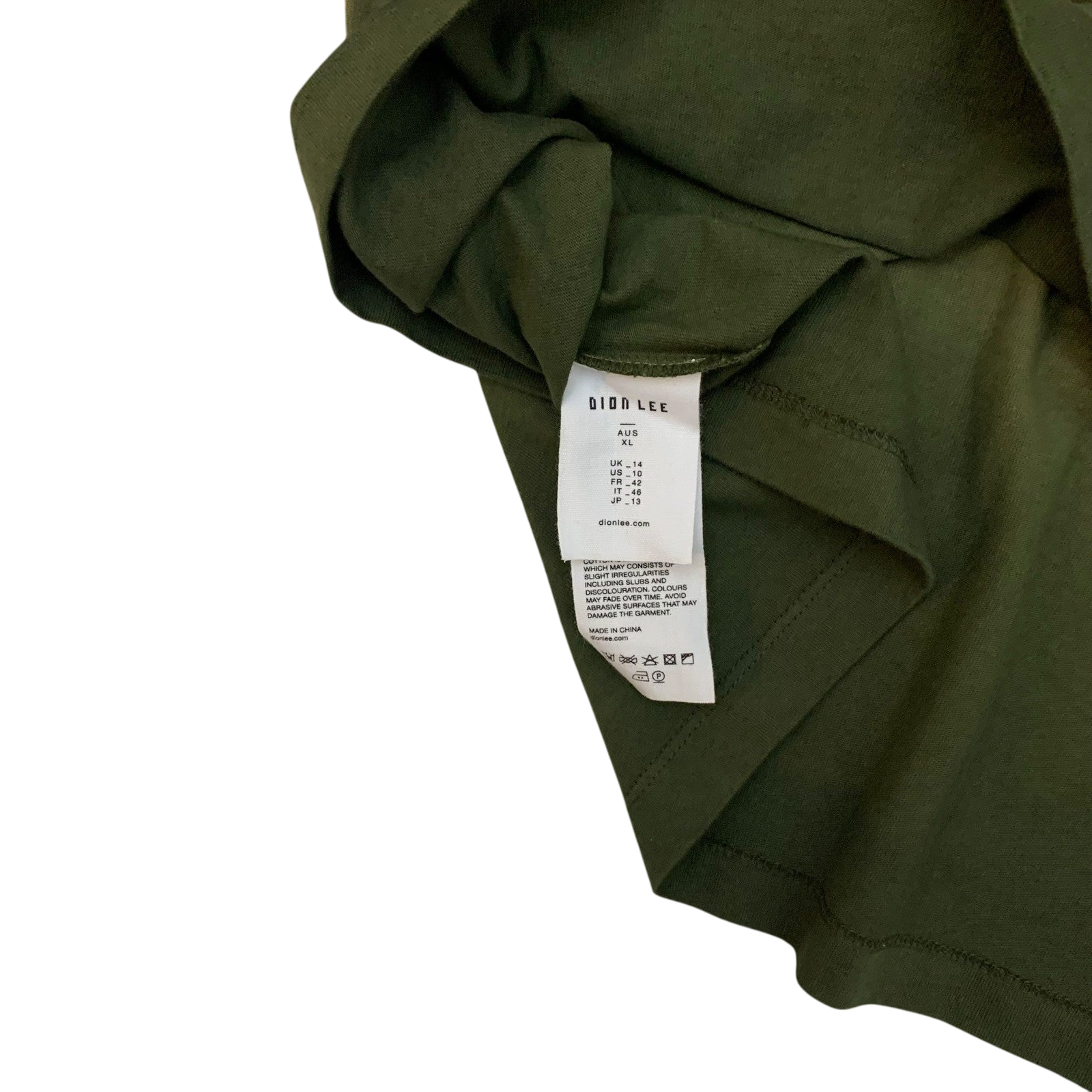Dion Lee Sunfade T-shirt Khaki (Size XL womens/ M-L mens) thumbnail 8