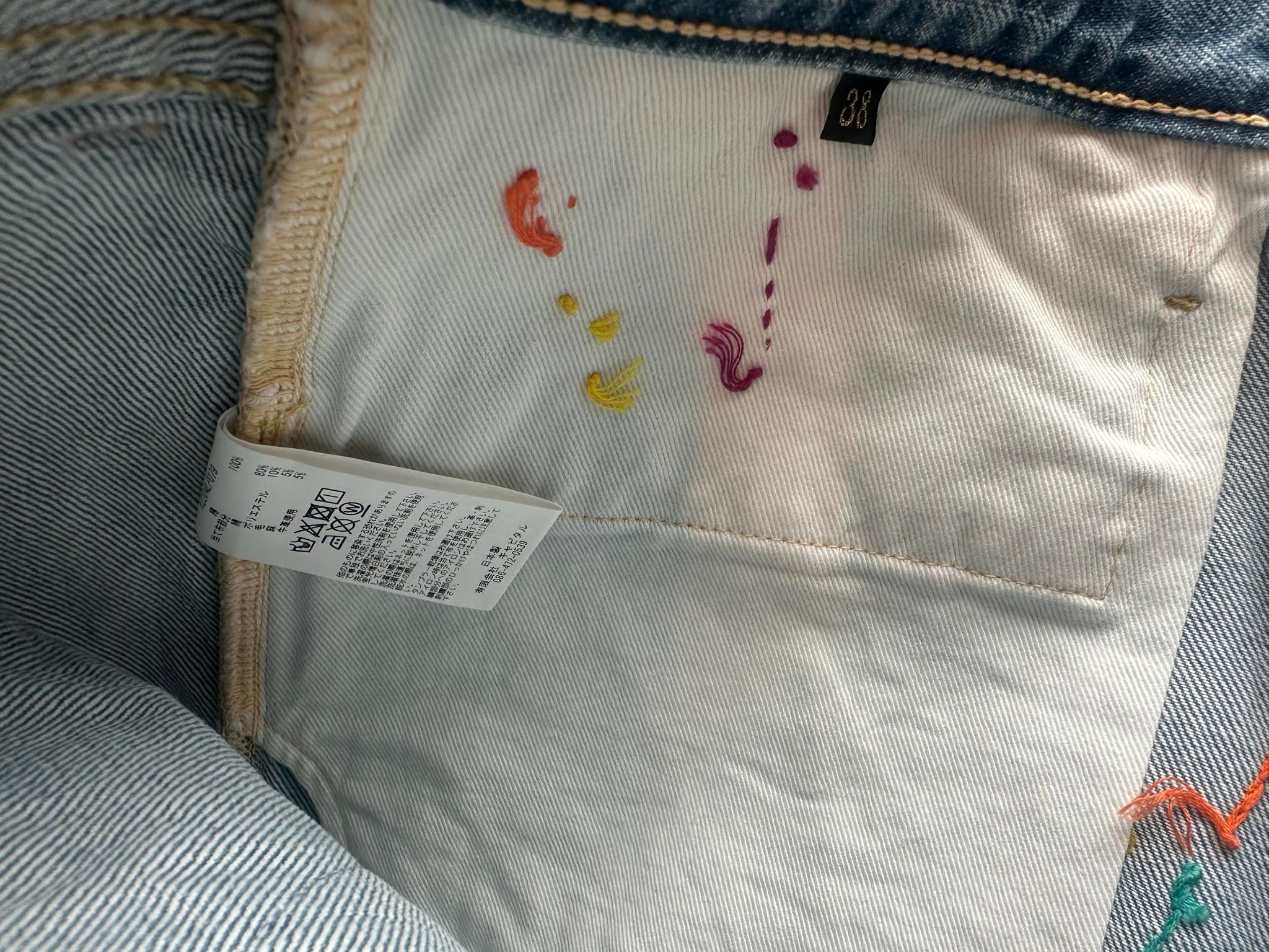 Kapital 14oz Denim Crazy El Paso 5P Monkey Cisco Jeans (Hippie Insane) (Size 38) thumbnail 3