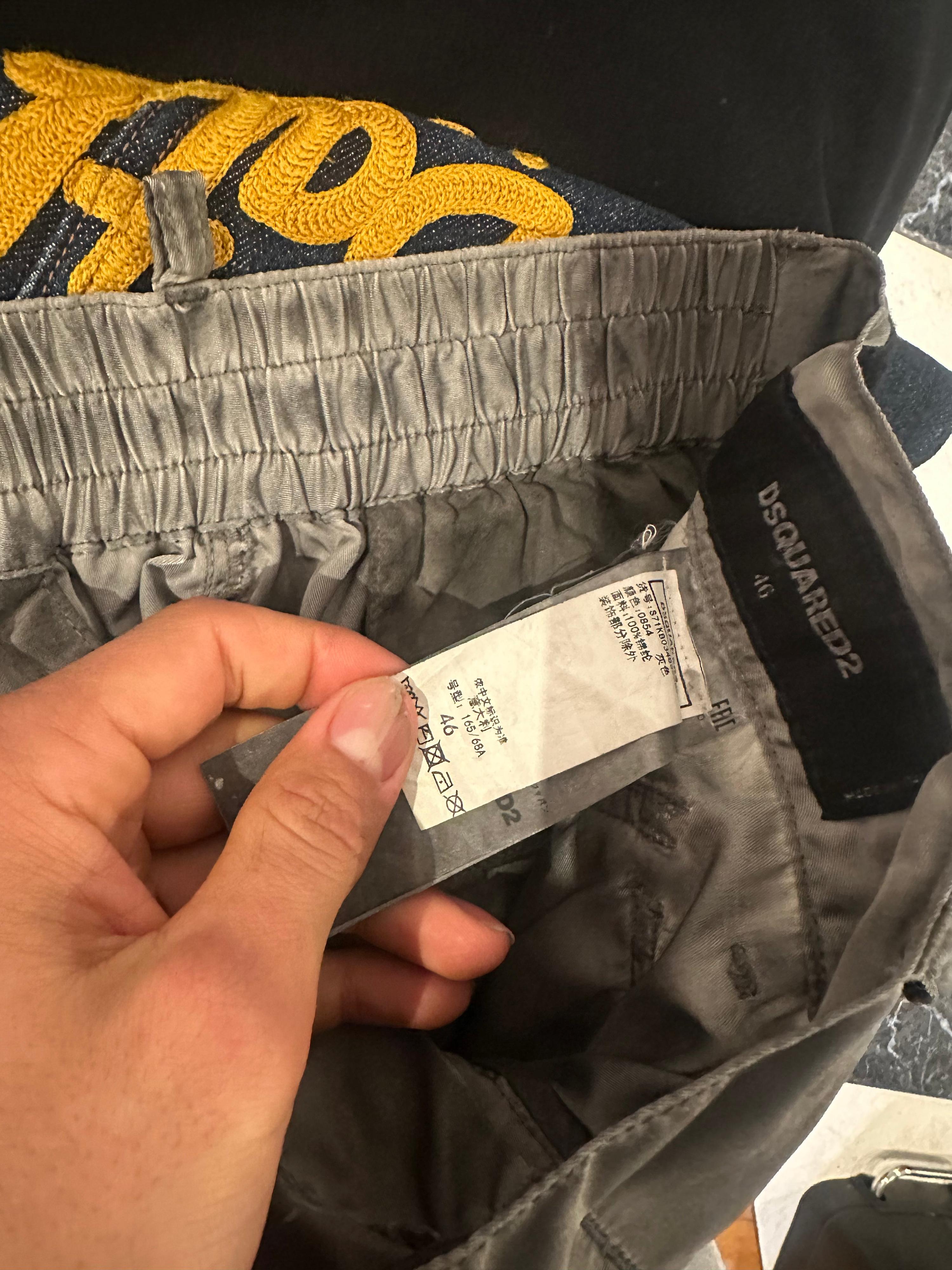 Dsquared2 AW21 Bondage Strap Nylon Cargo Pants Gunmetal Grey (Fits 30”-32”) thumbnail 2