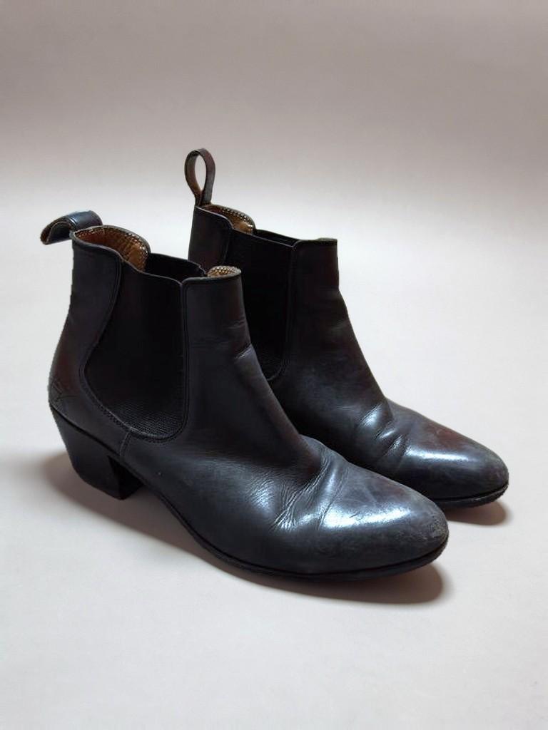 John Fluevog Black Leather Chelsea Boots (Size AU 9)