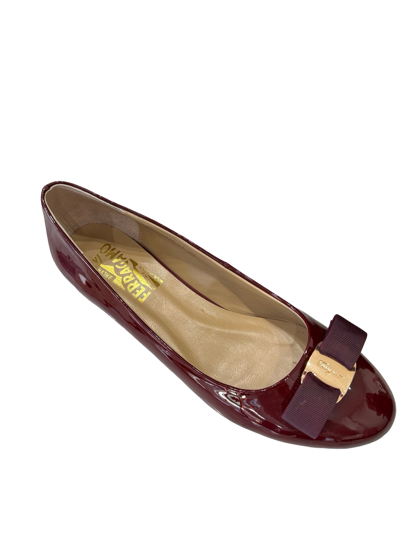 Ferragamo Maroon Patent Pump 40 WDB thumbnail 5