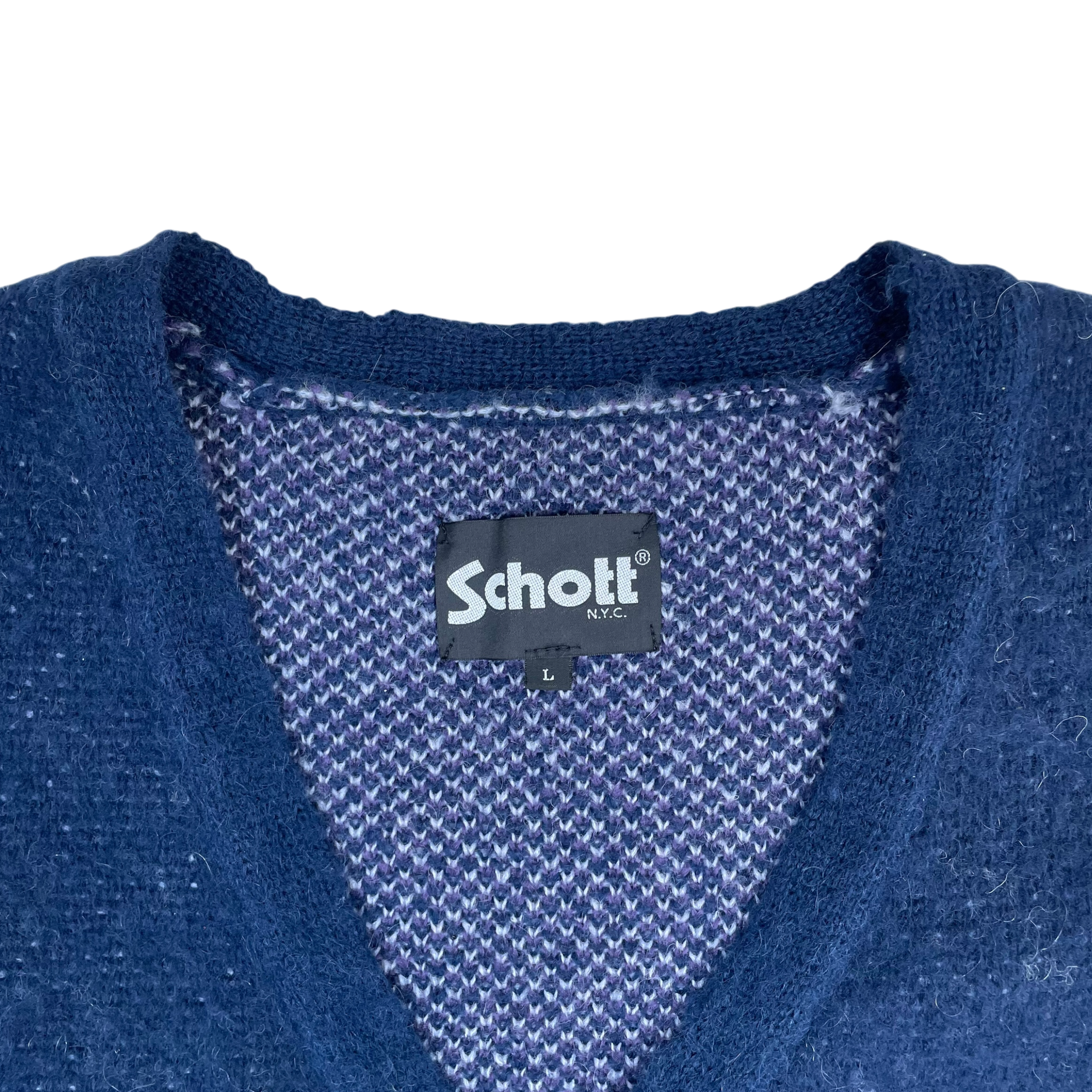 Schott N.Y.C Flame Knit Cardigan Multi (Size L) thumbnail 2