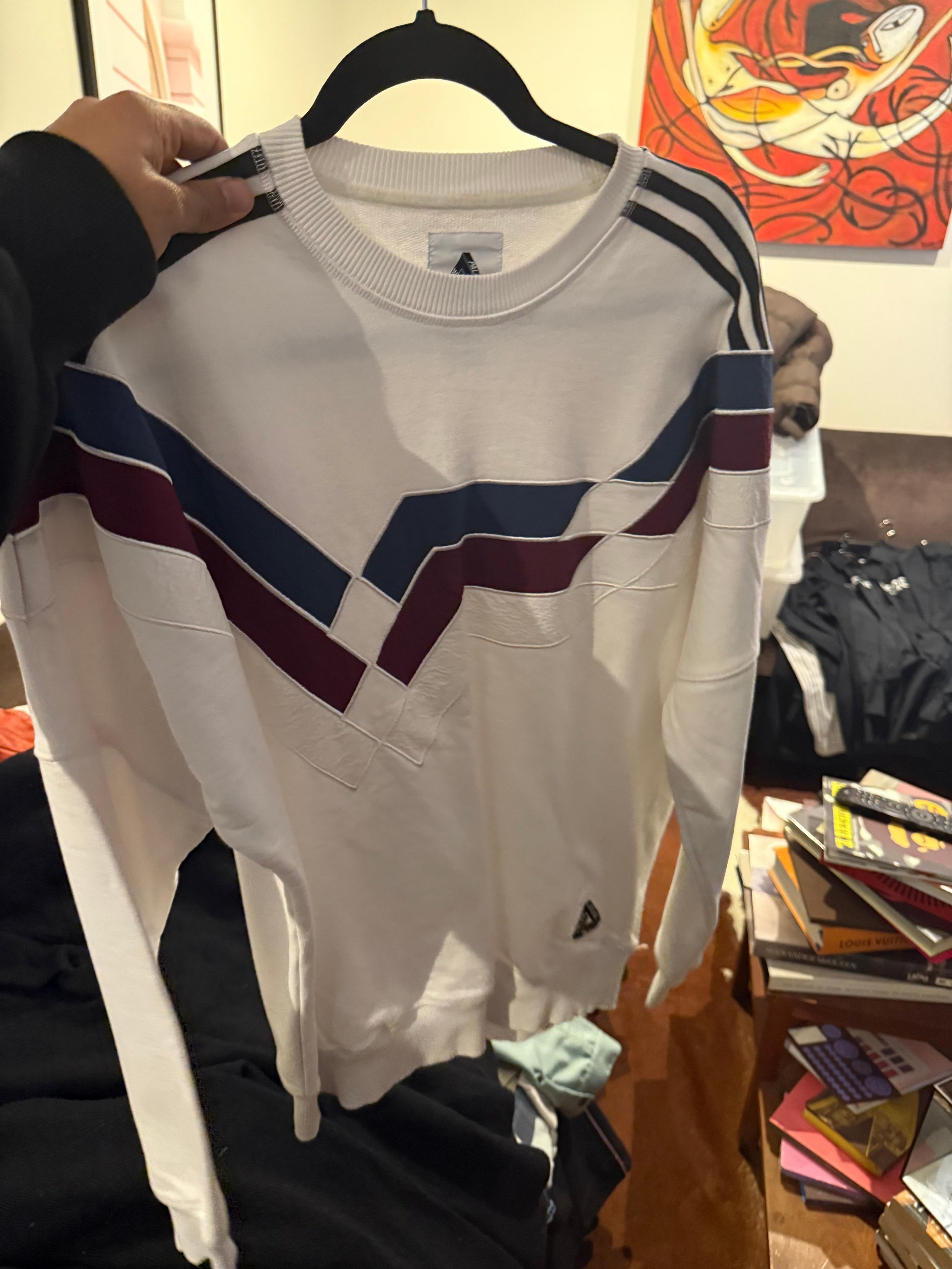Palace x Adidas Sweater White (Size M)