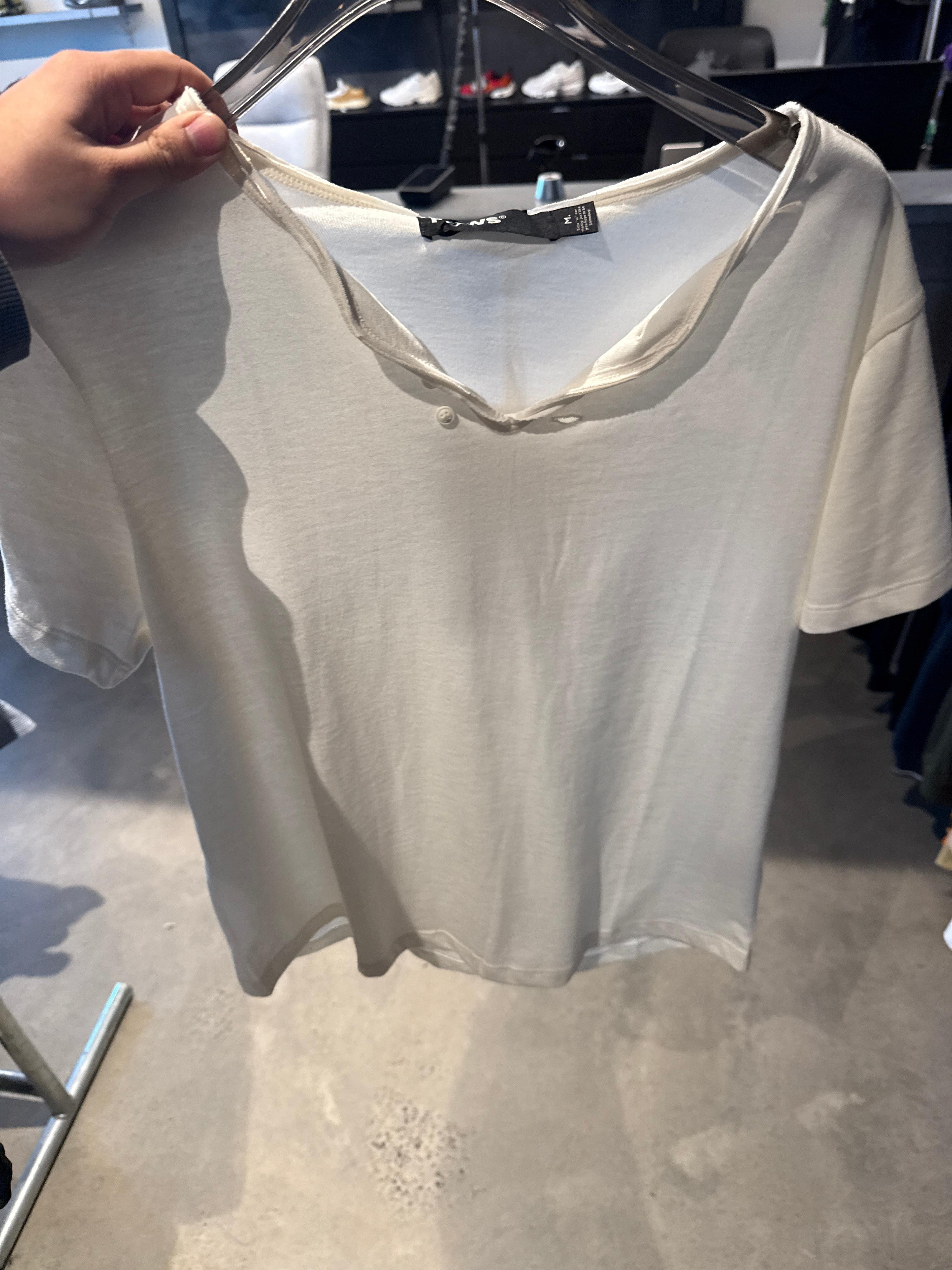HOWS Henley T-Shirt Cream - M