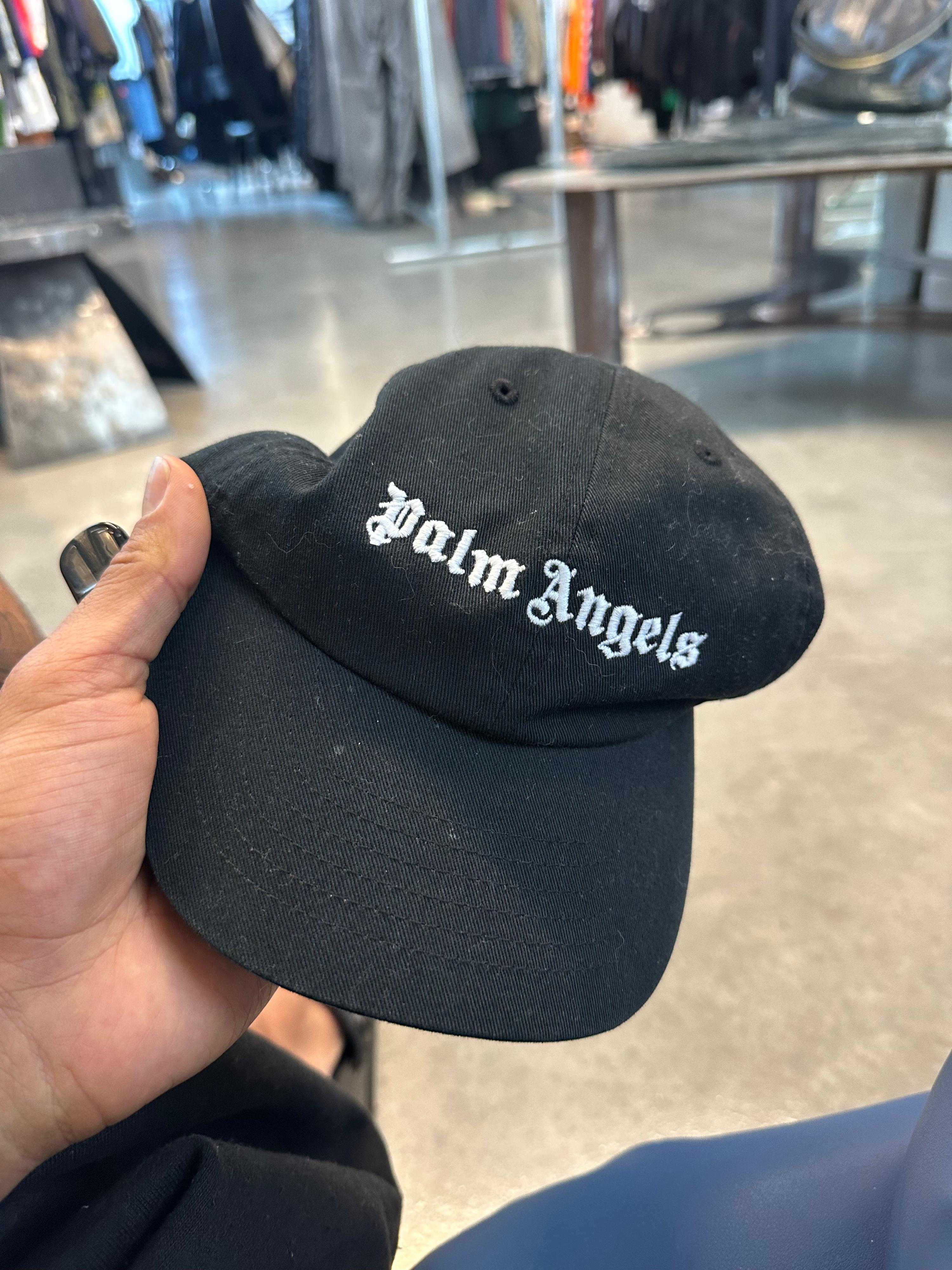 Palm Angels Classic Logo Embroidered Hat Black