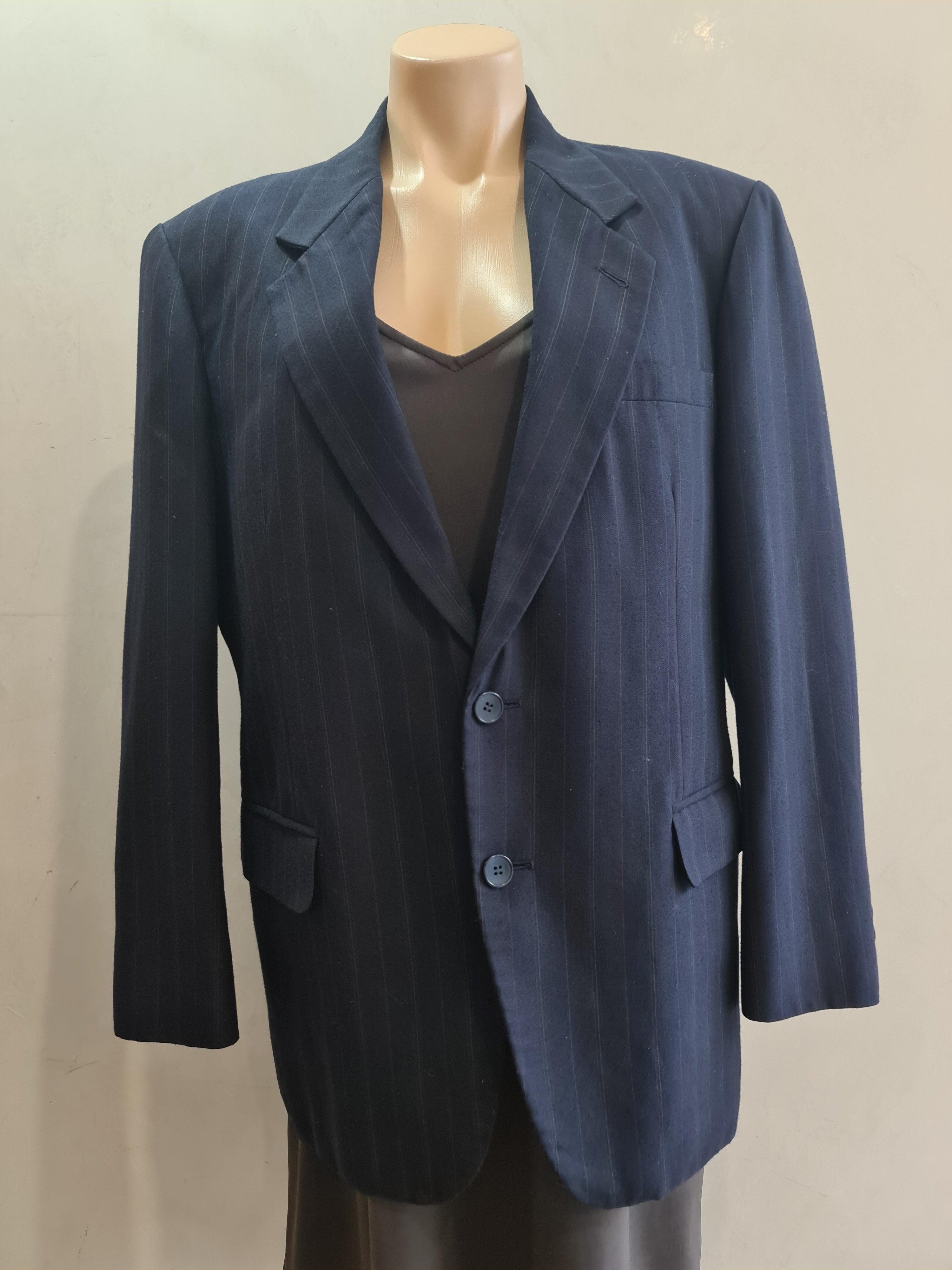 Vintage Murkh Navy Striped Blazer - Size L thumbnail 4